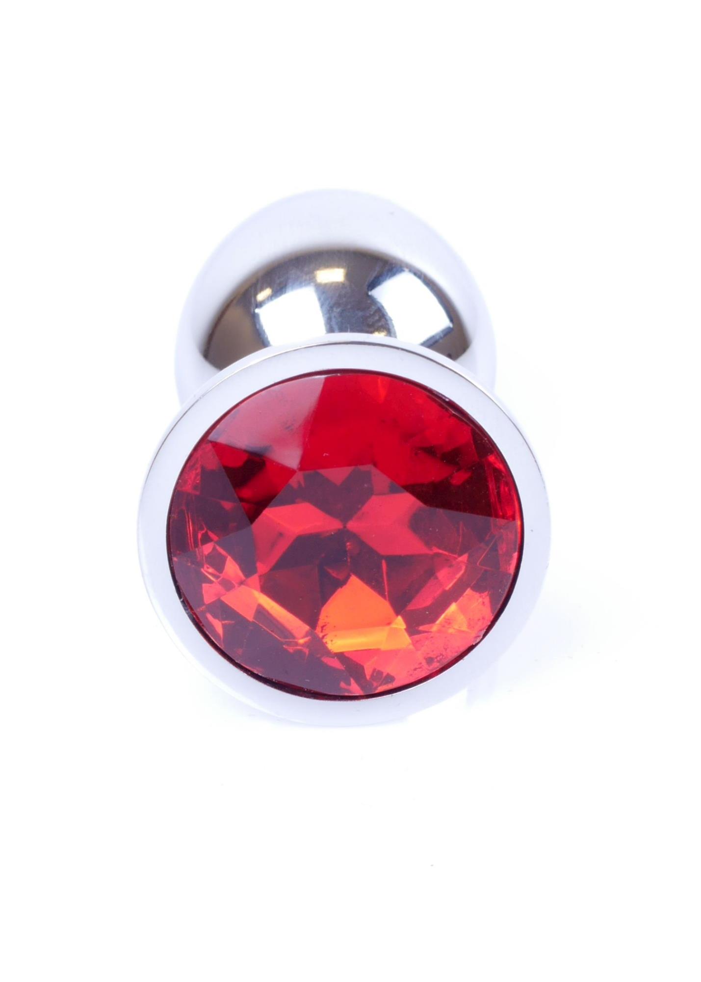 Plug-Jewellery Silver Plug- Red