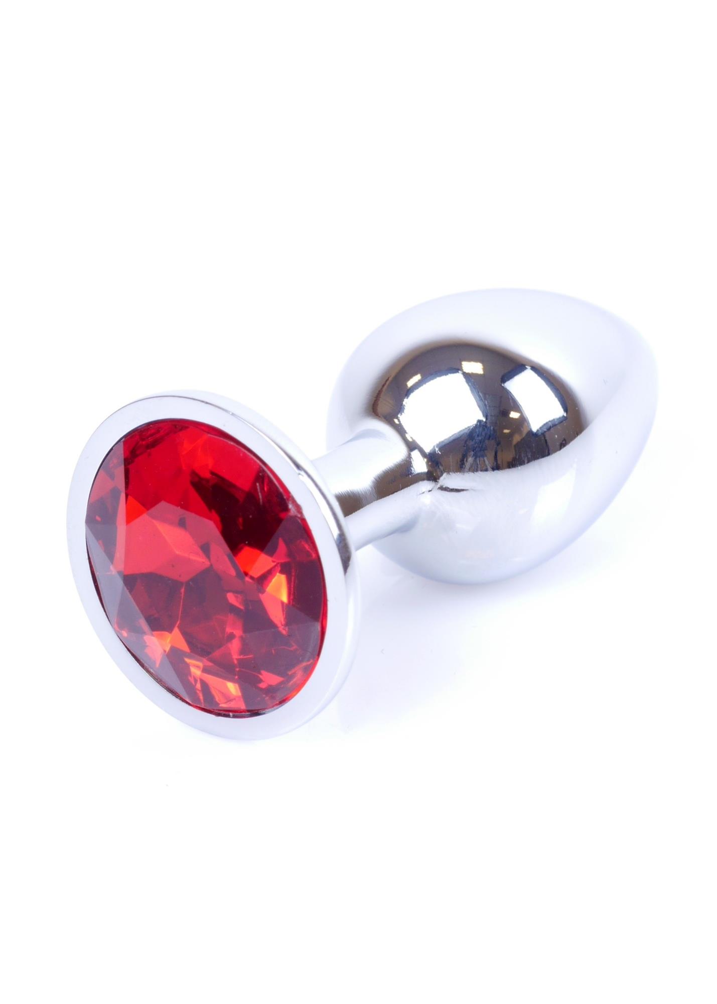 Plug-Jewellery Silver Plug- Red