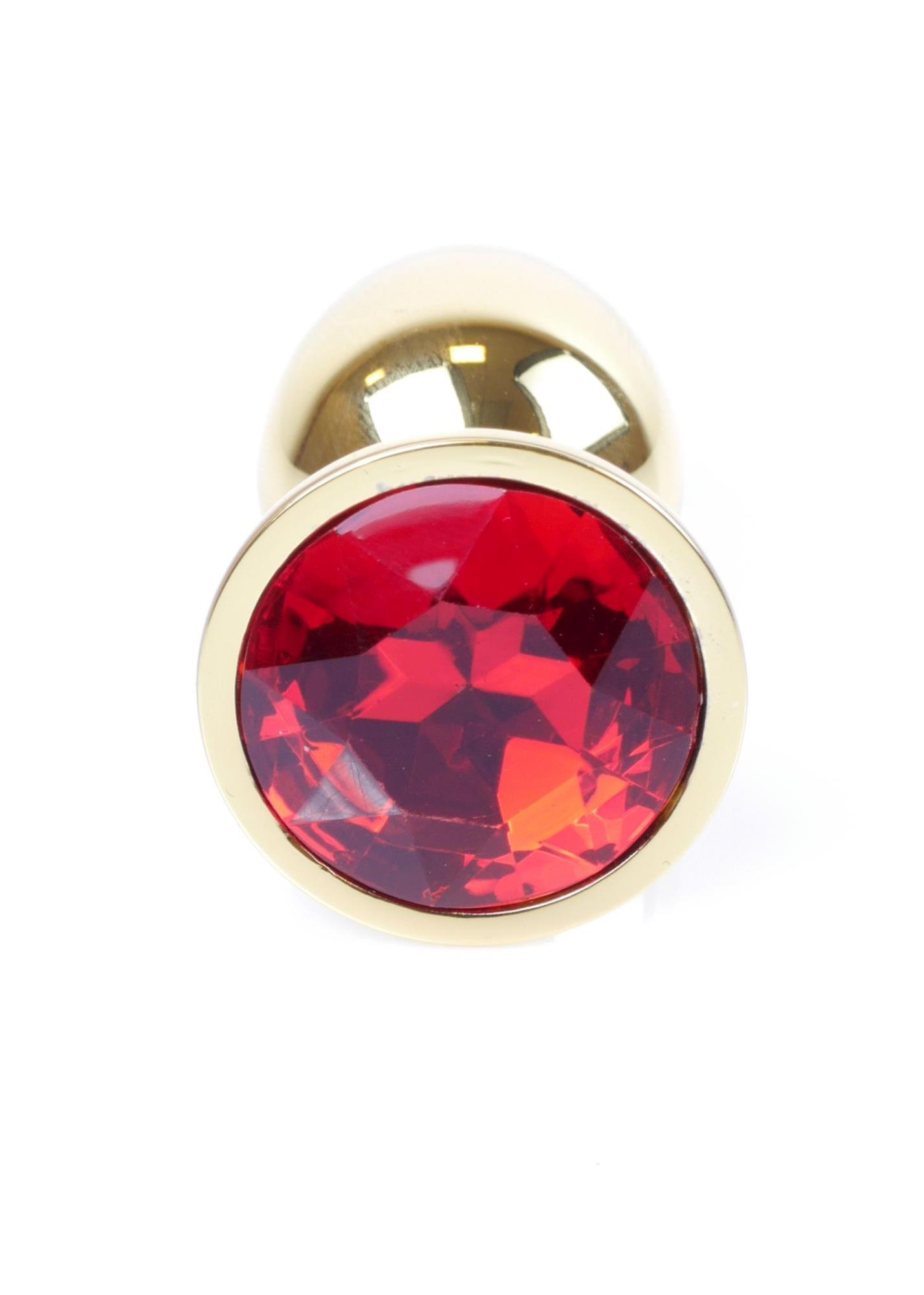 Plug-Jewellery Gold Plug- Red