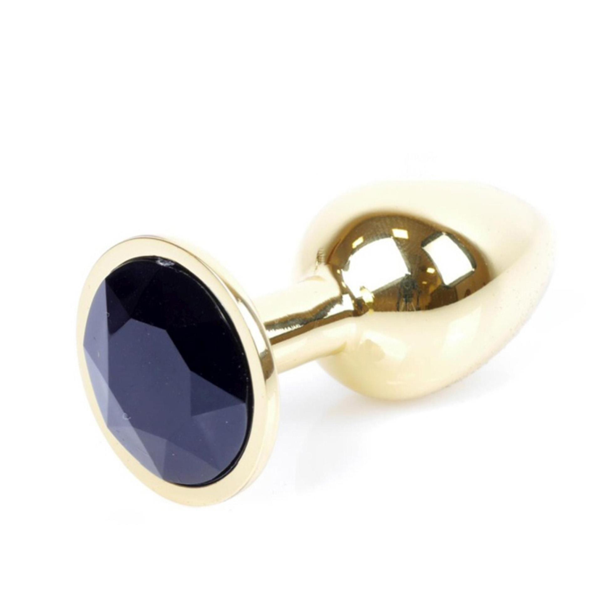 Plug-Jewellery Gold Plug- Black