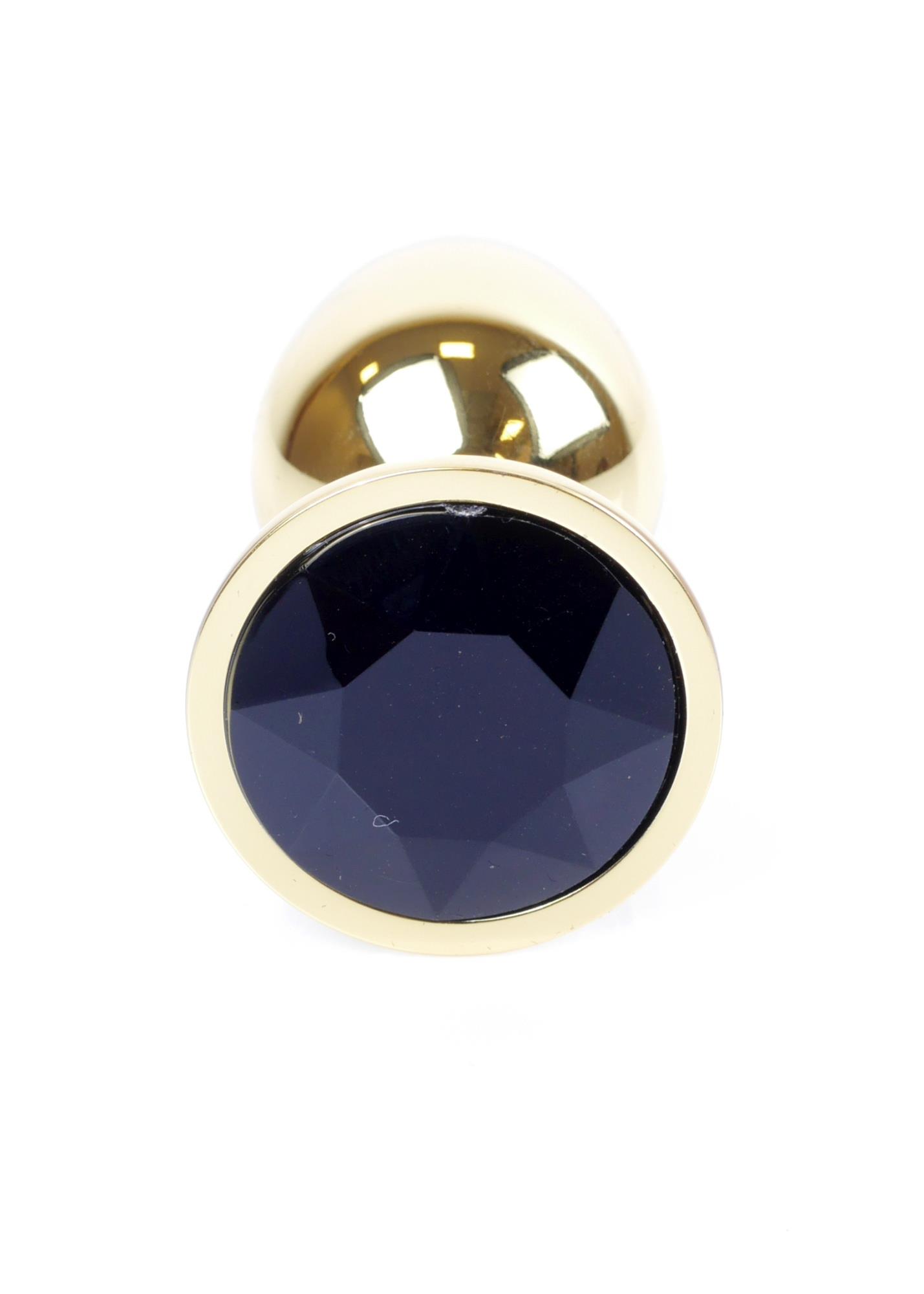 Plug-Jewellery Gold Plug- Black