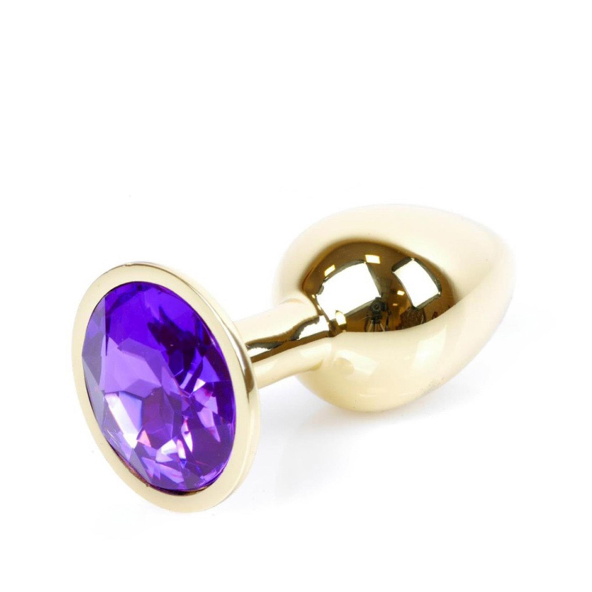 Plug-Jewellery Gold Plug- Purple