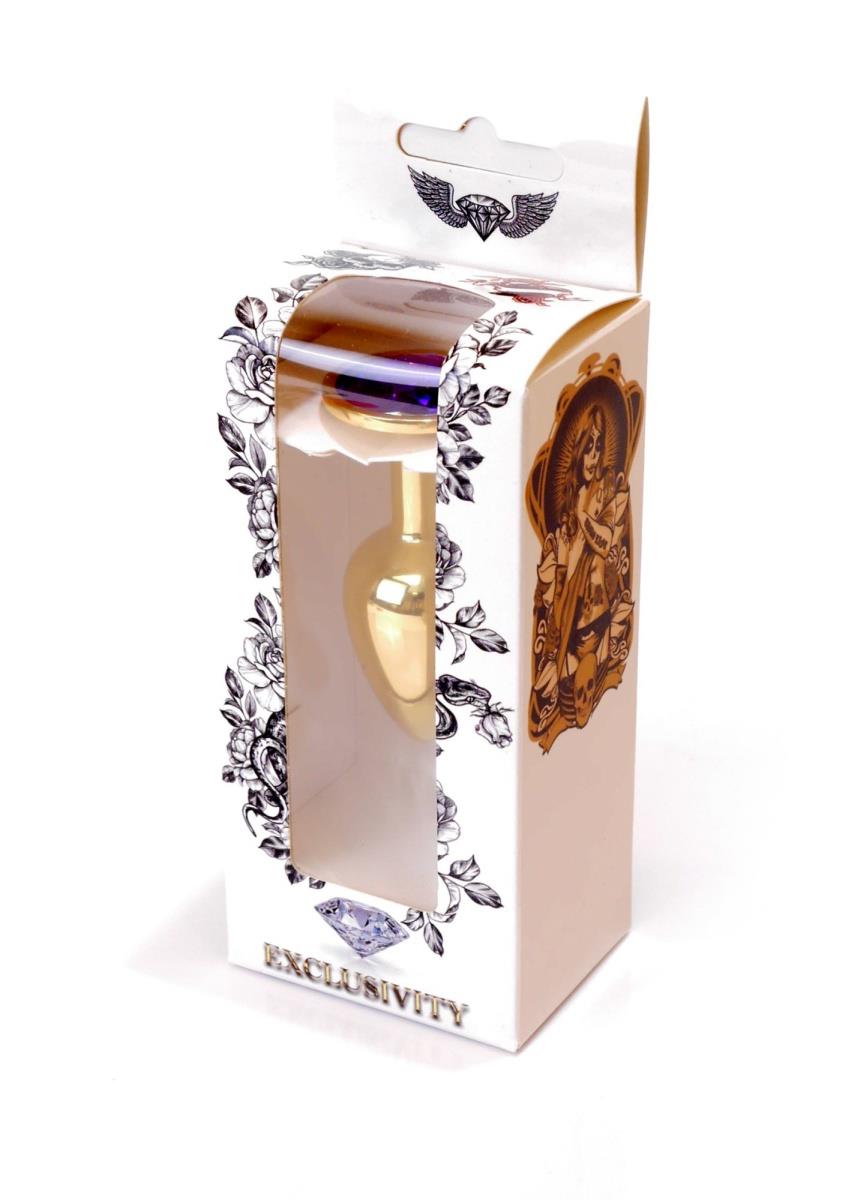 Plug-Jewellery Gold Plug- Purple