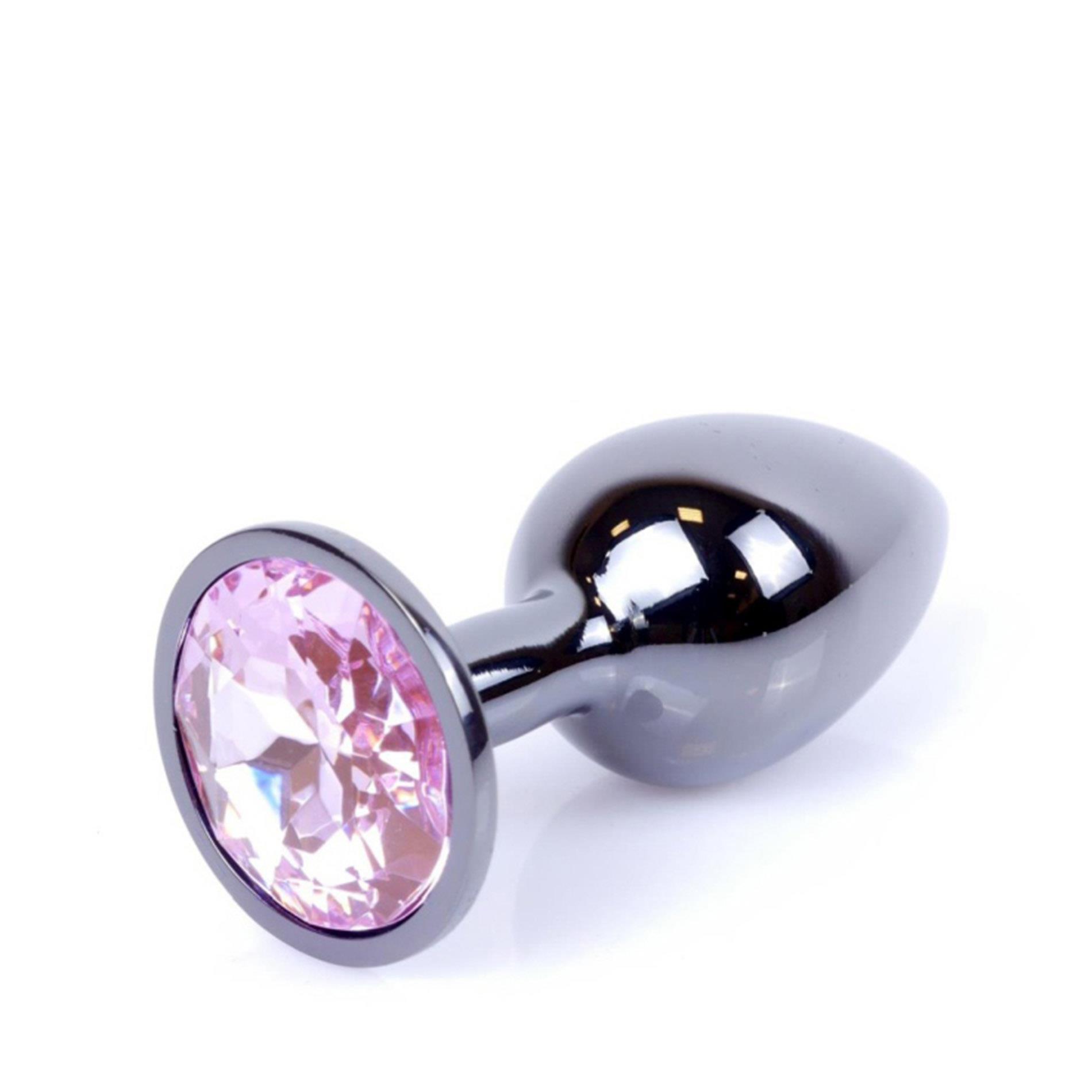 Plug-Jewellery Dark Silver Plug- Rose
