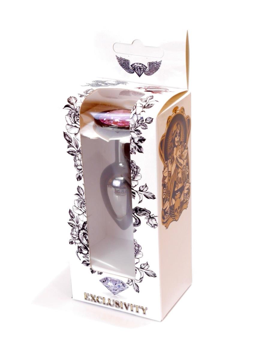 Plug-Jewellery Dark Silver Plug- Rose