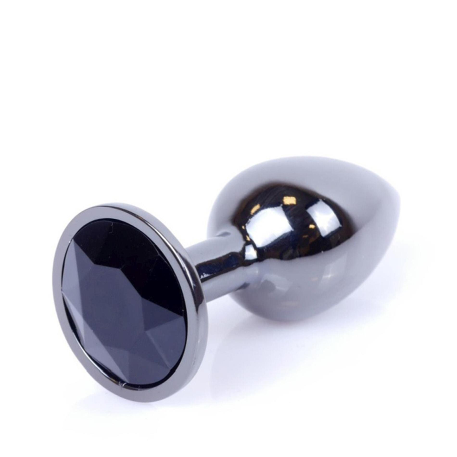 Plug-Jewellery Dark Silver Plug- Black