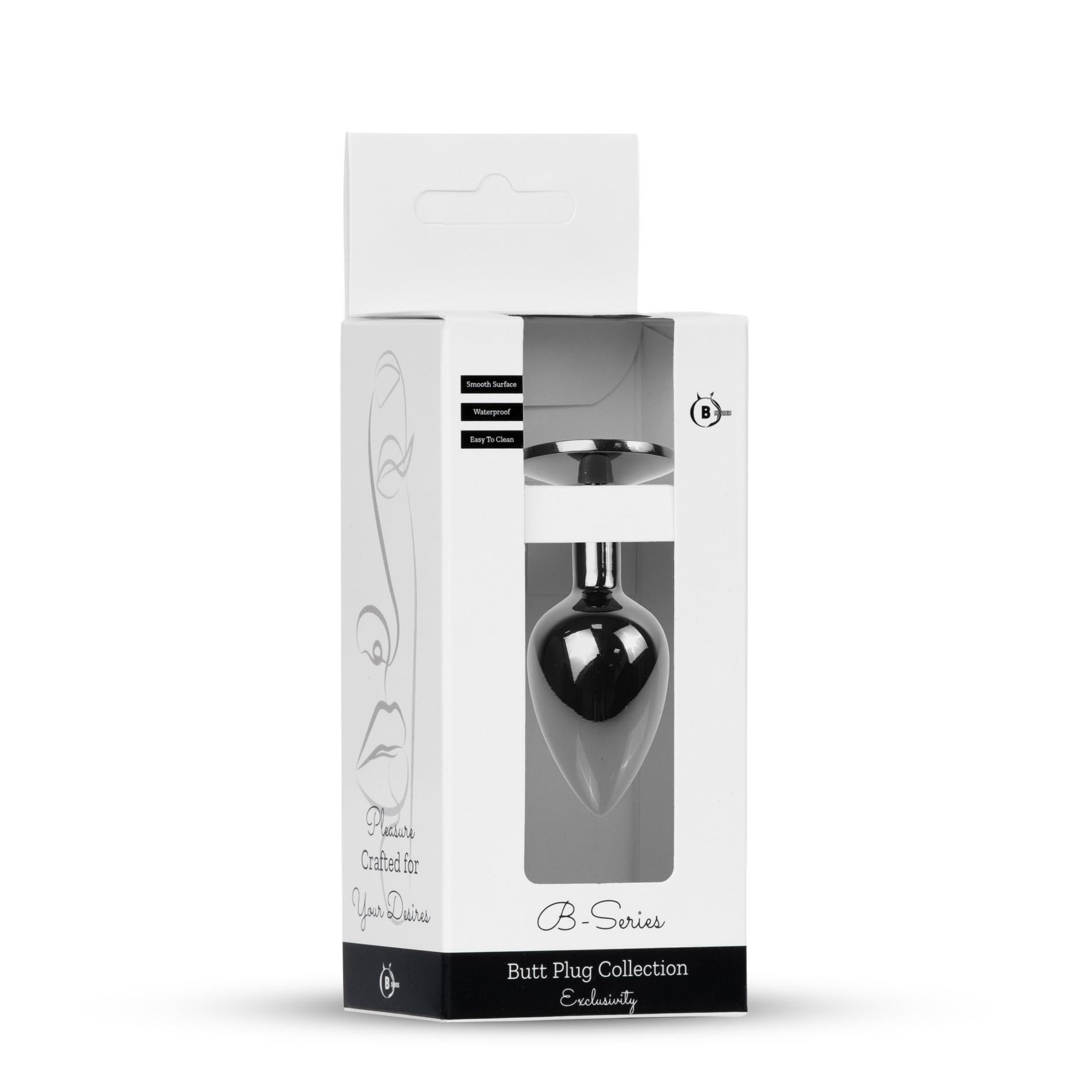 Plug-Jewellery Dark Silver Plug- Black