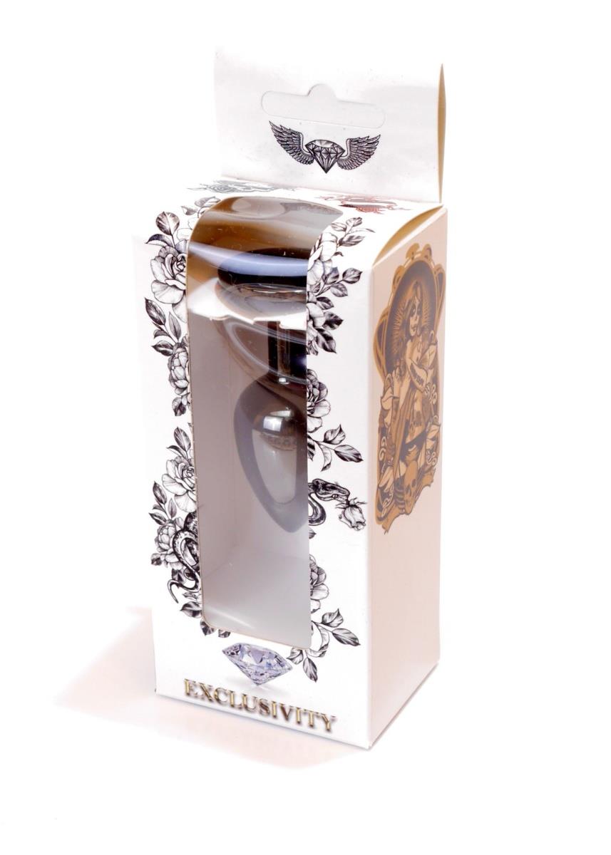 Plug-Jewellery Dark Silver Plug- Black