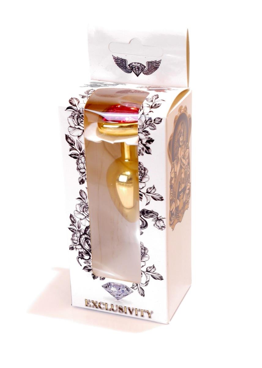 Plug-Jewellery Gold  Heart Plug- Pink