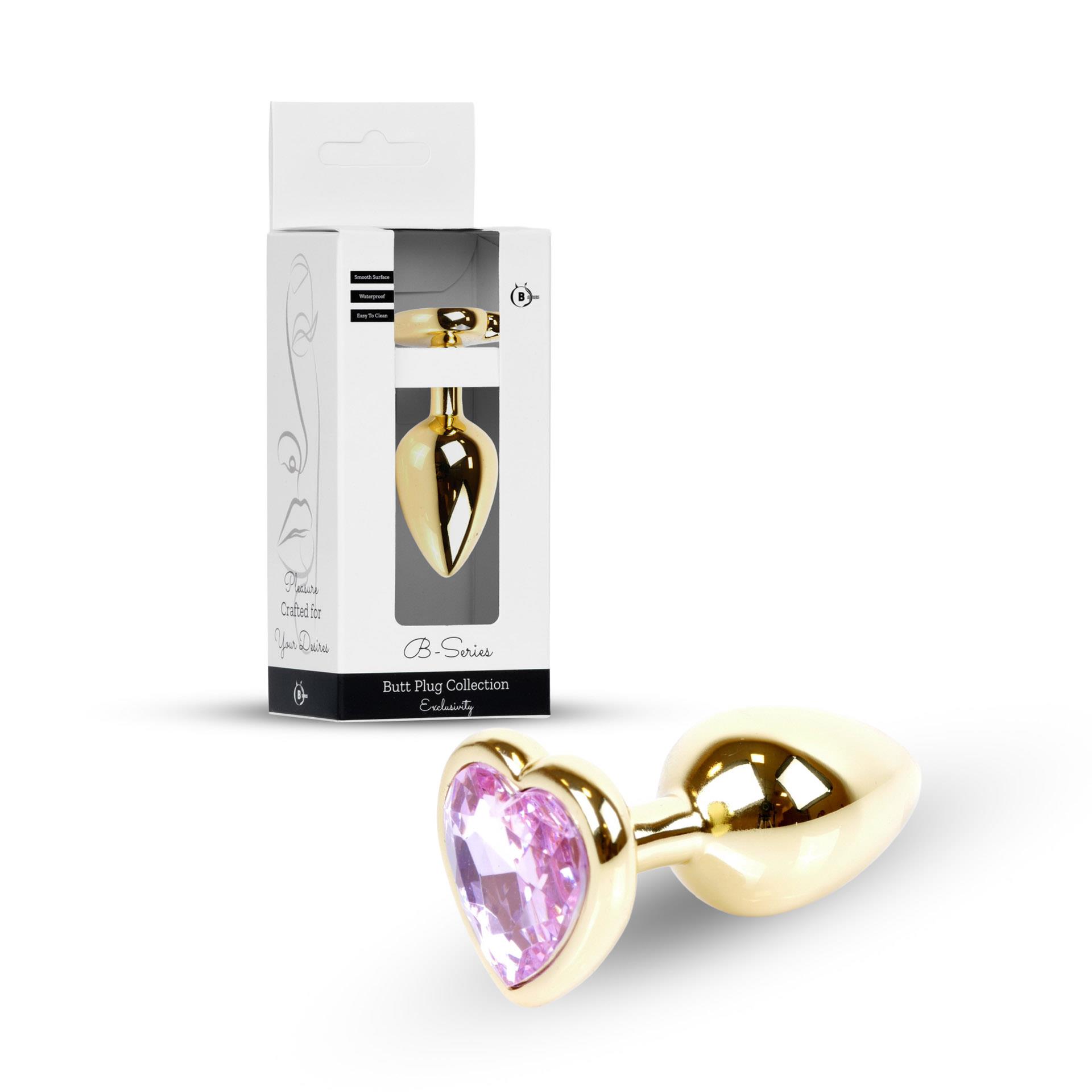 Plug-Jewellery Gold  Heart Plug- Rose