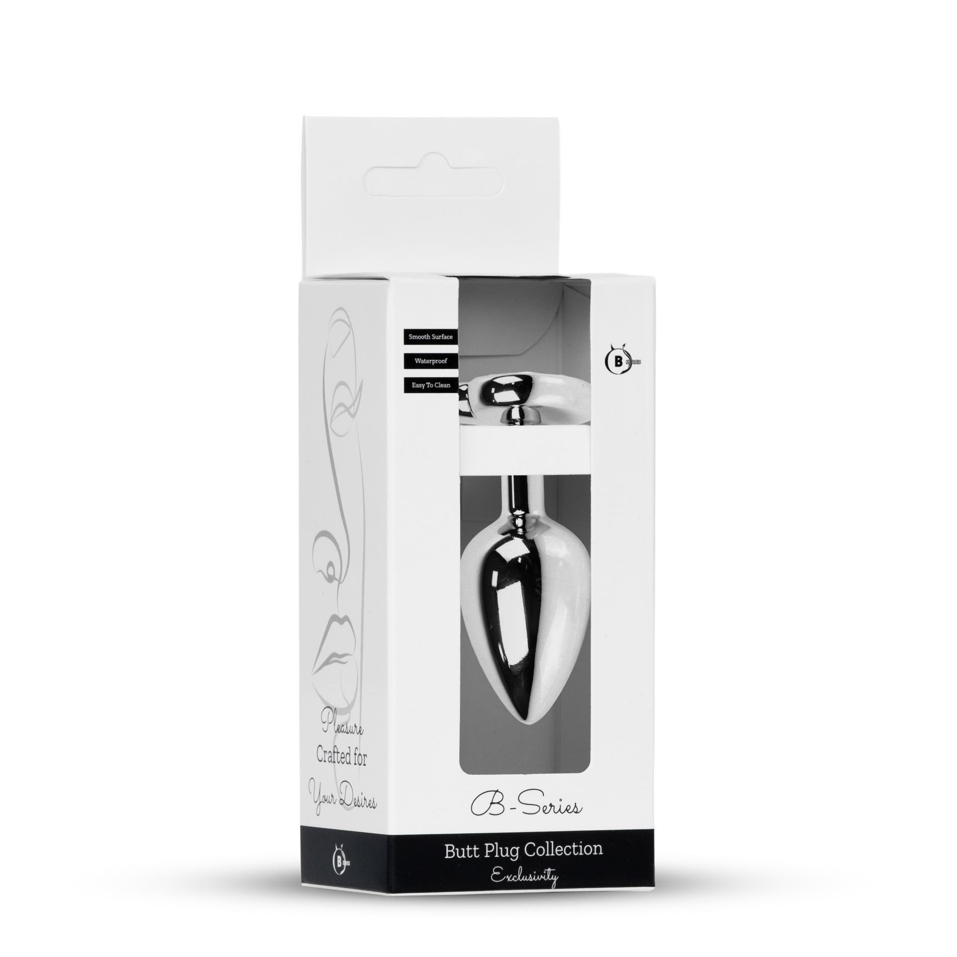 Plug-Jewellery Silver Heart Plug- Rose