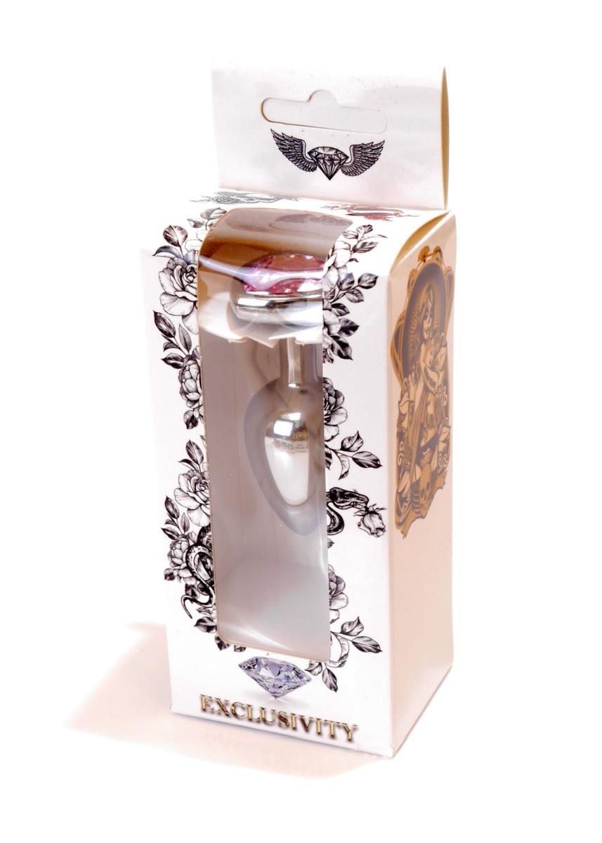 Plug-Jewellery Silver  Heart Plug- Rose