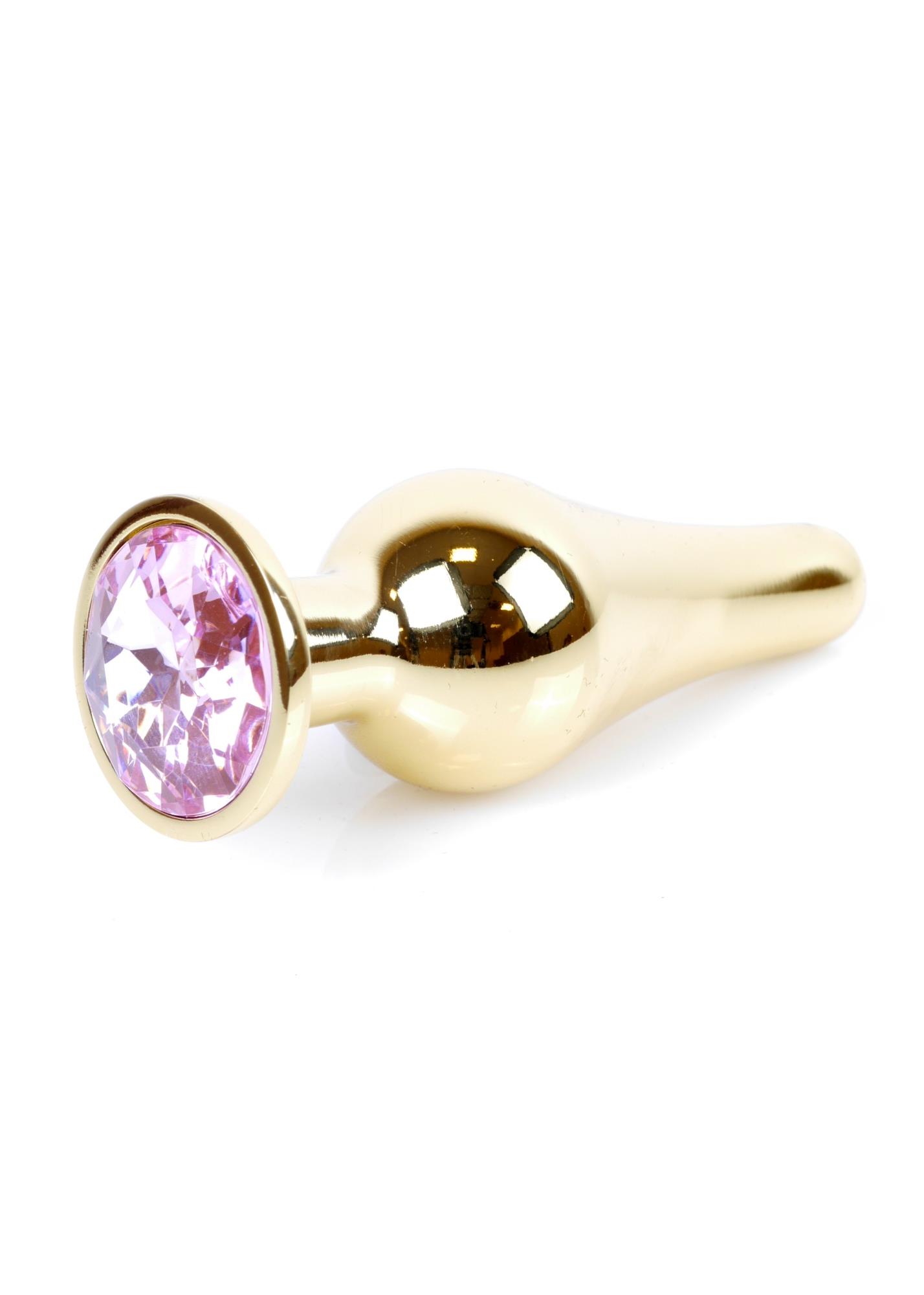 Plug-Jewellery Gold Butt Plug- Rose