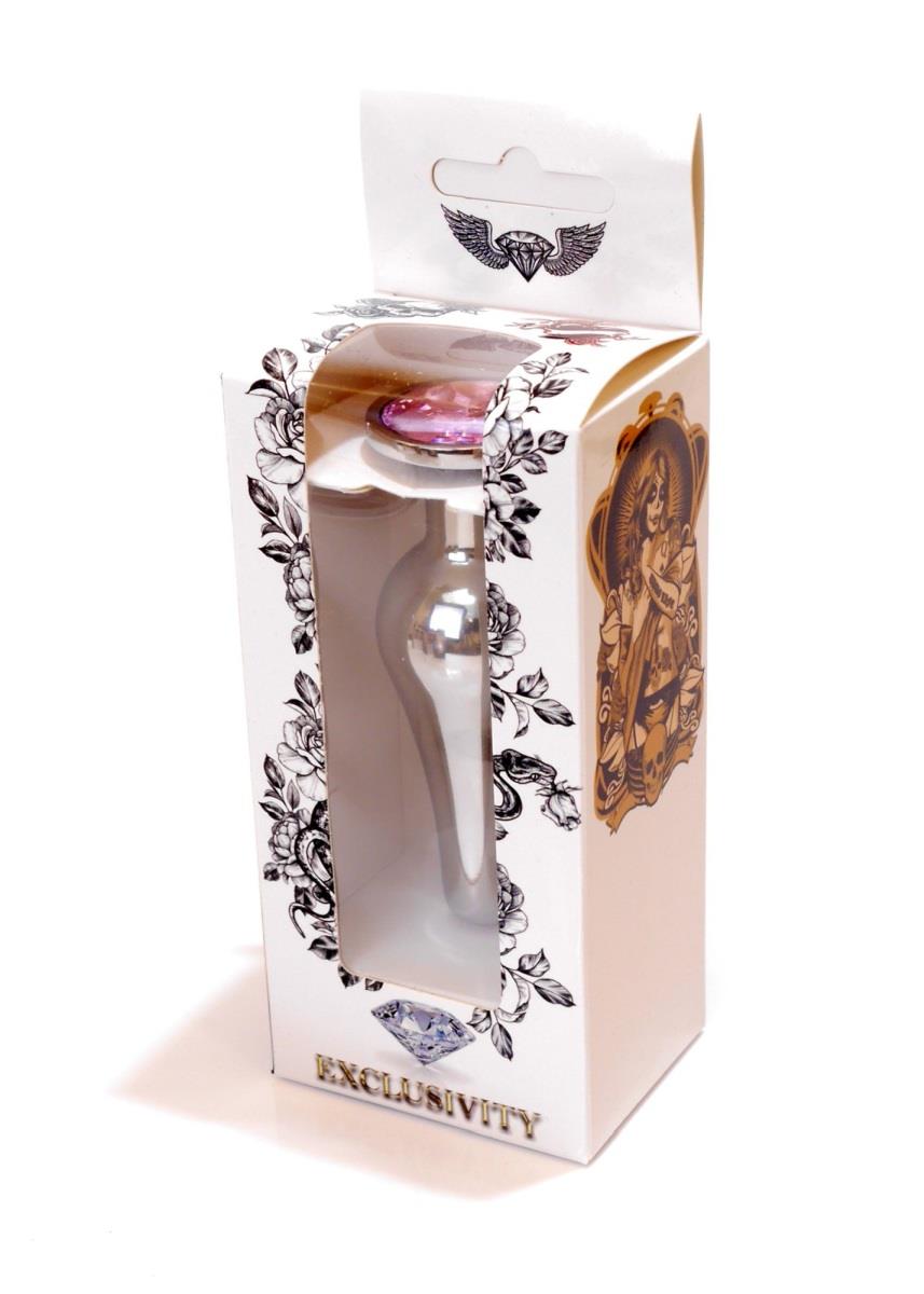 Plug-Jewellery Silver Butt Plug- Rose