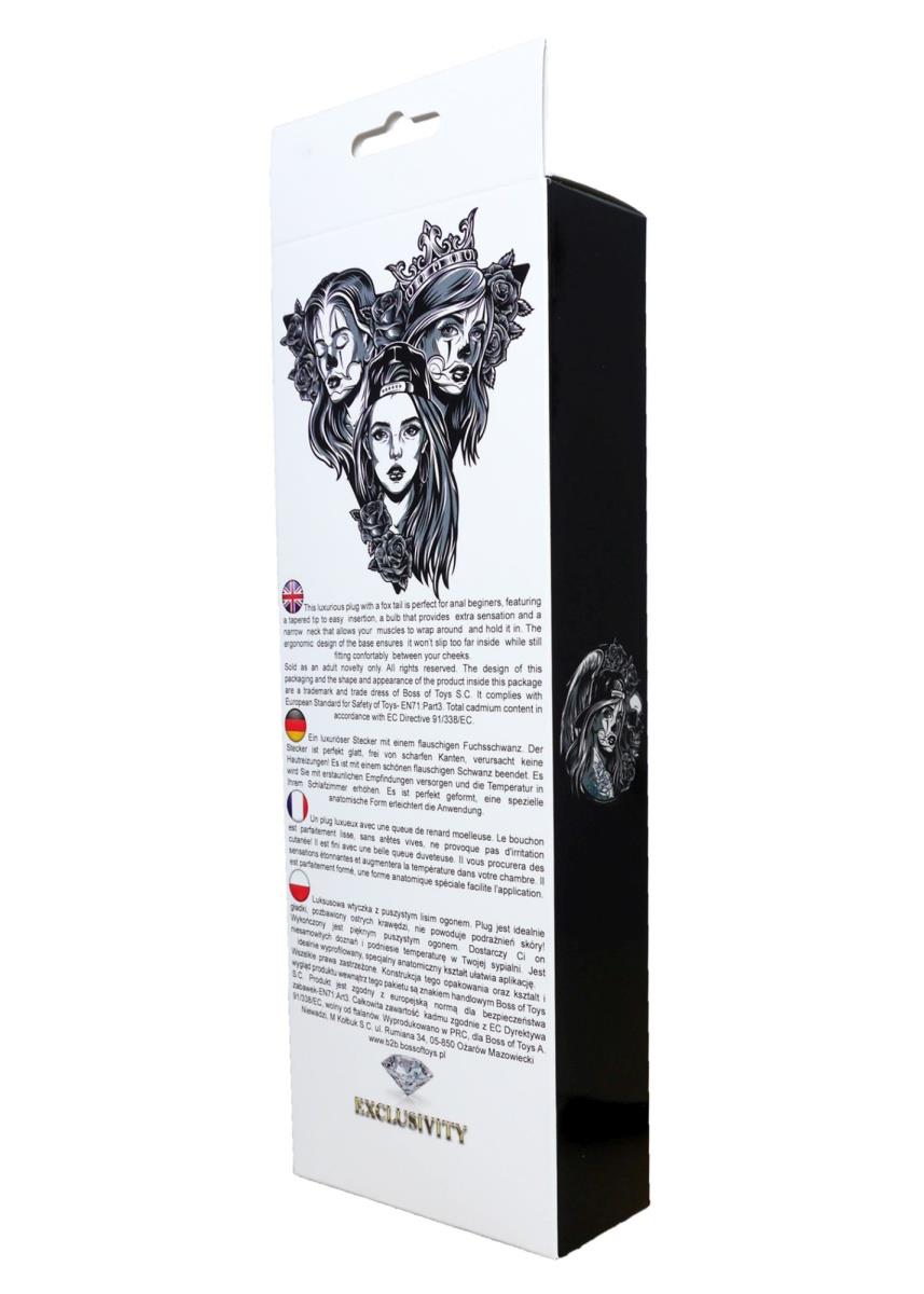 Plug-Fox Tail- Black Xxl
