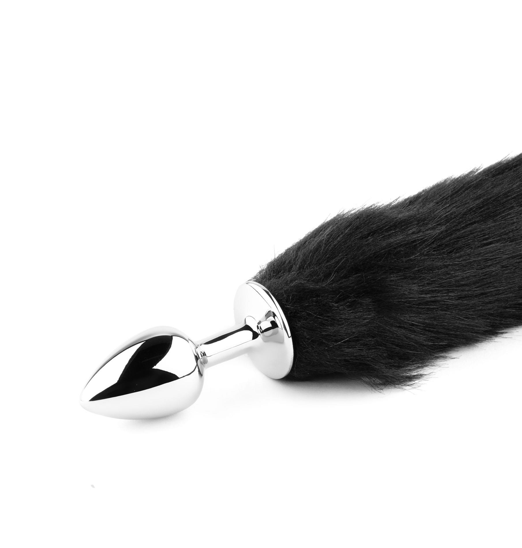 Plug-Fox Tail- Black Xl