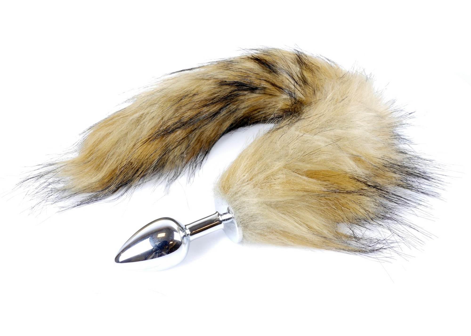 Plug-Fox Tail- Brown Xl
