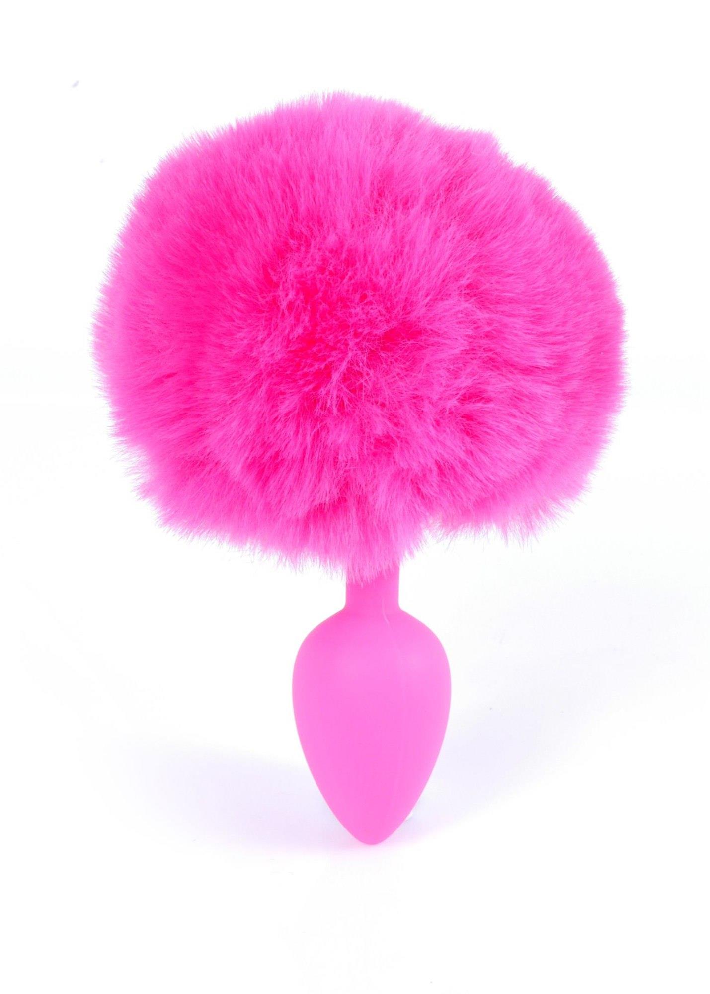 Plug-Jewellery Silicon Plug - Bunny Tail - Pink
