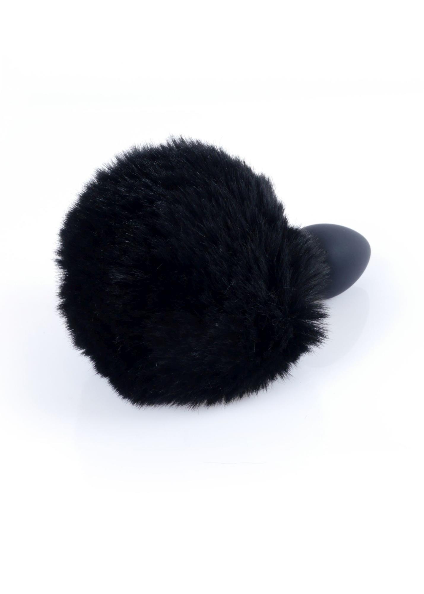 Plug-Jewellery Silicon Plug - Bunny Tail - Black