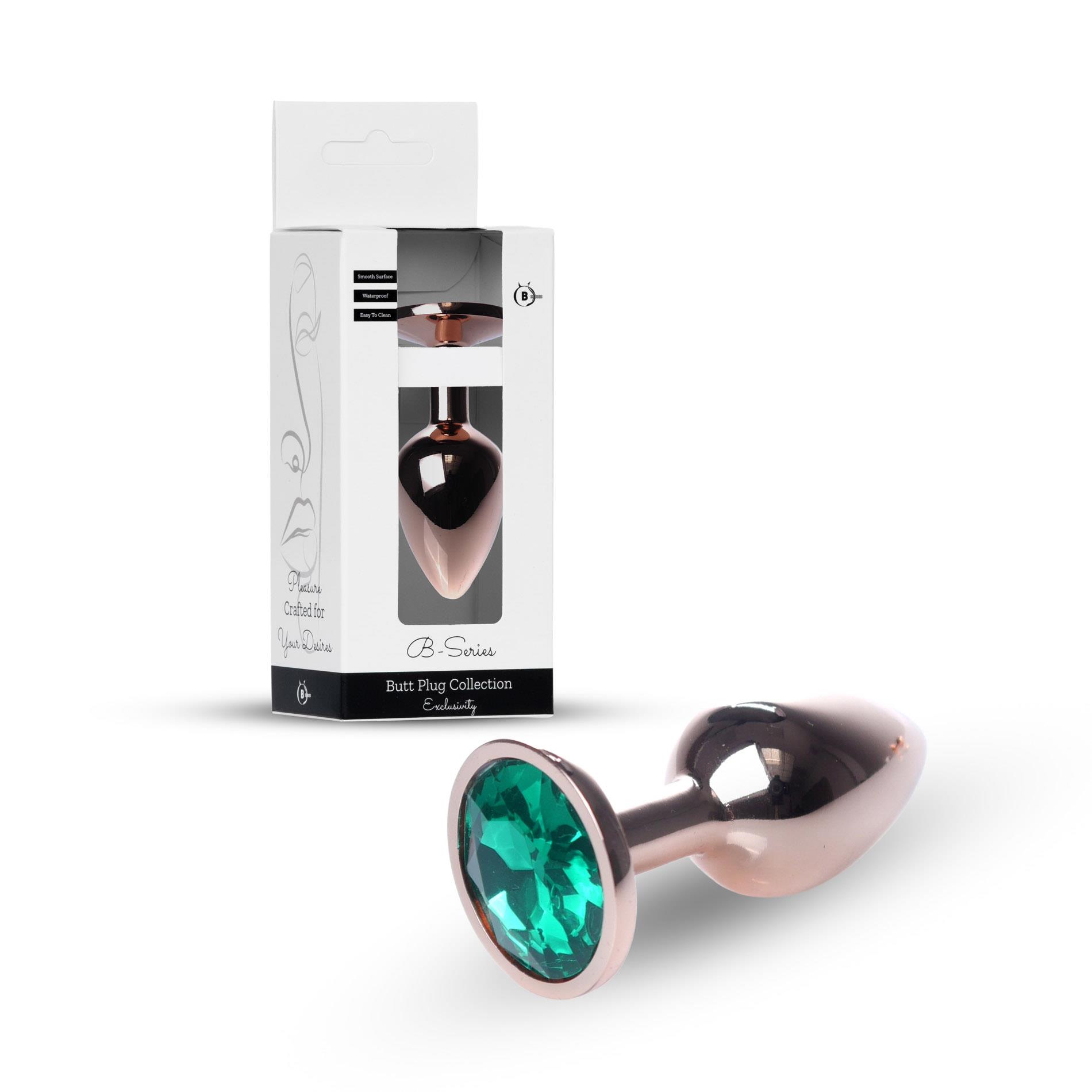 Plug-Jewellery Red Gold Plug- Green