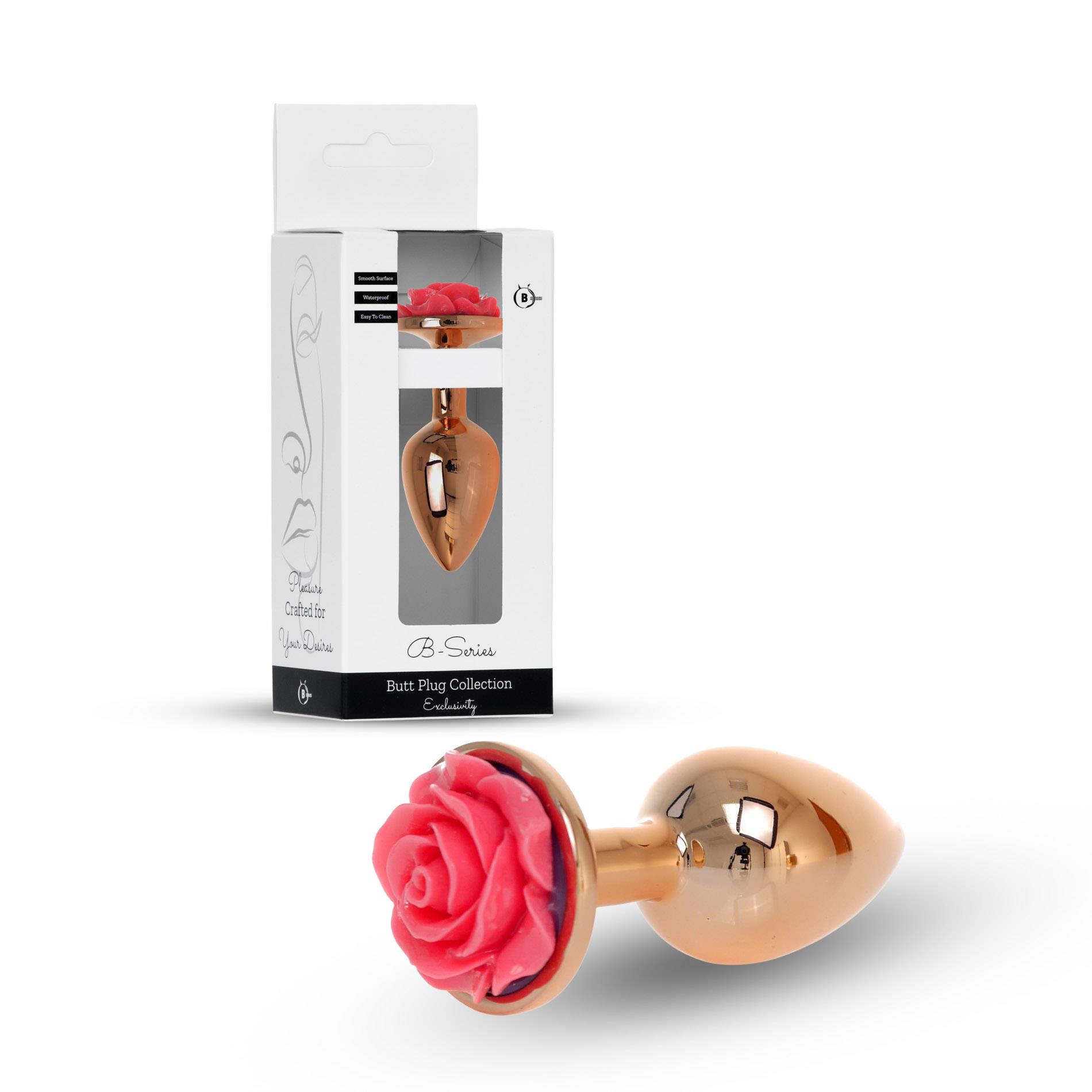 Plug-Jewellery Red Gold Plug Rose- Pink