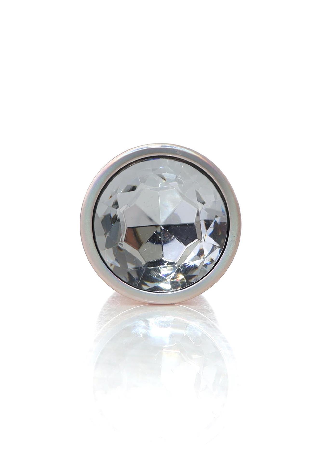 Plug-Jewellery Pearl Gold Plug- Clear L