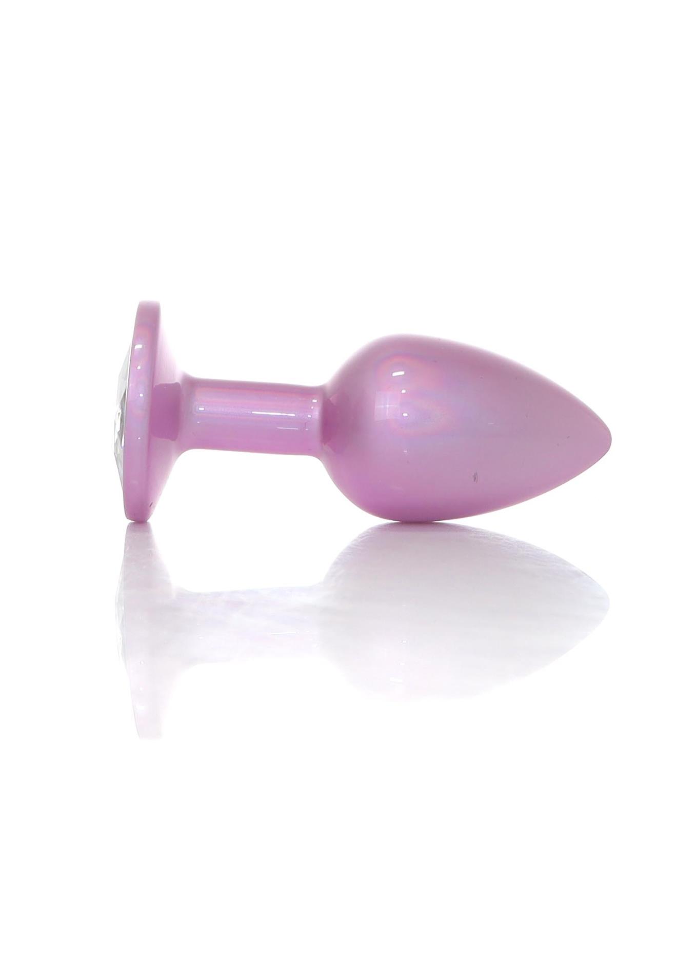 Plug-Jewellery Pearl Pink Plug- Clear S