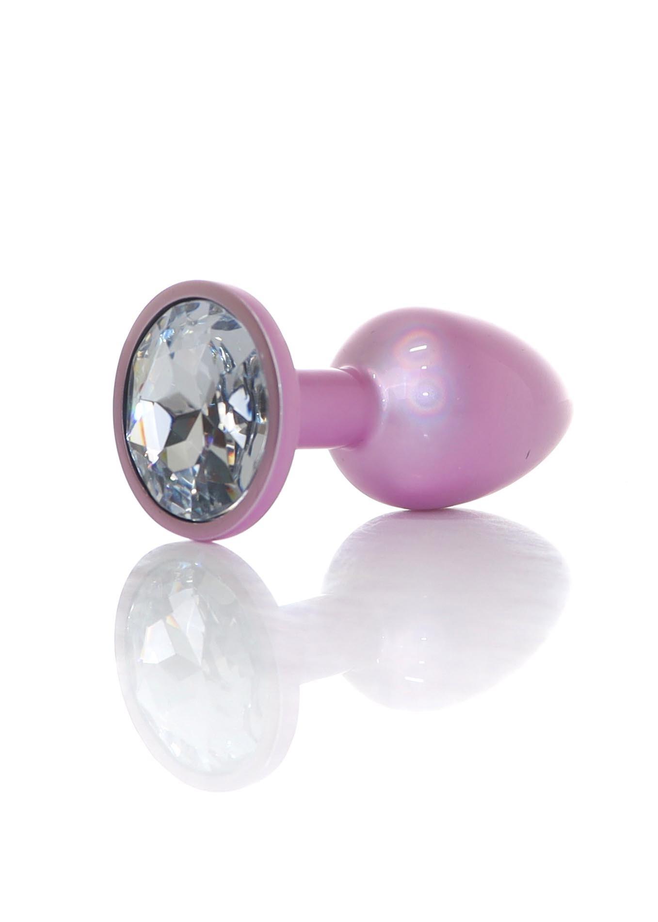 Plug-Jewellery Pearl Pink Plug- Clear S