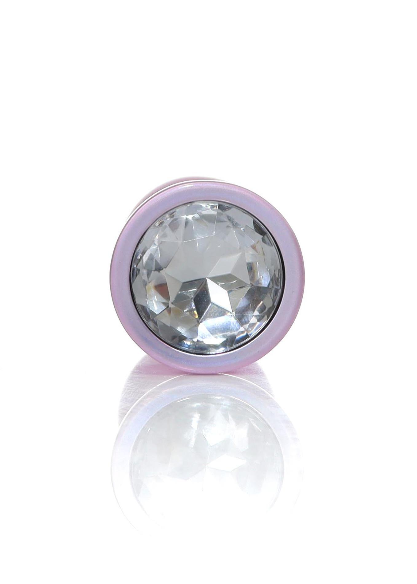 Plug-Jewellery Pearl Pink Plug- Clear M