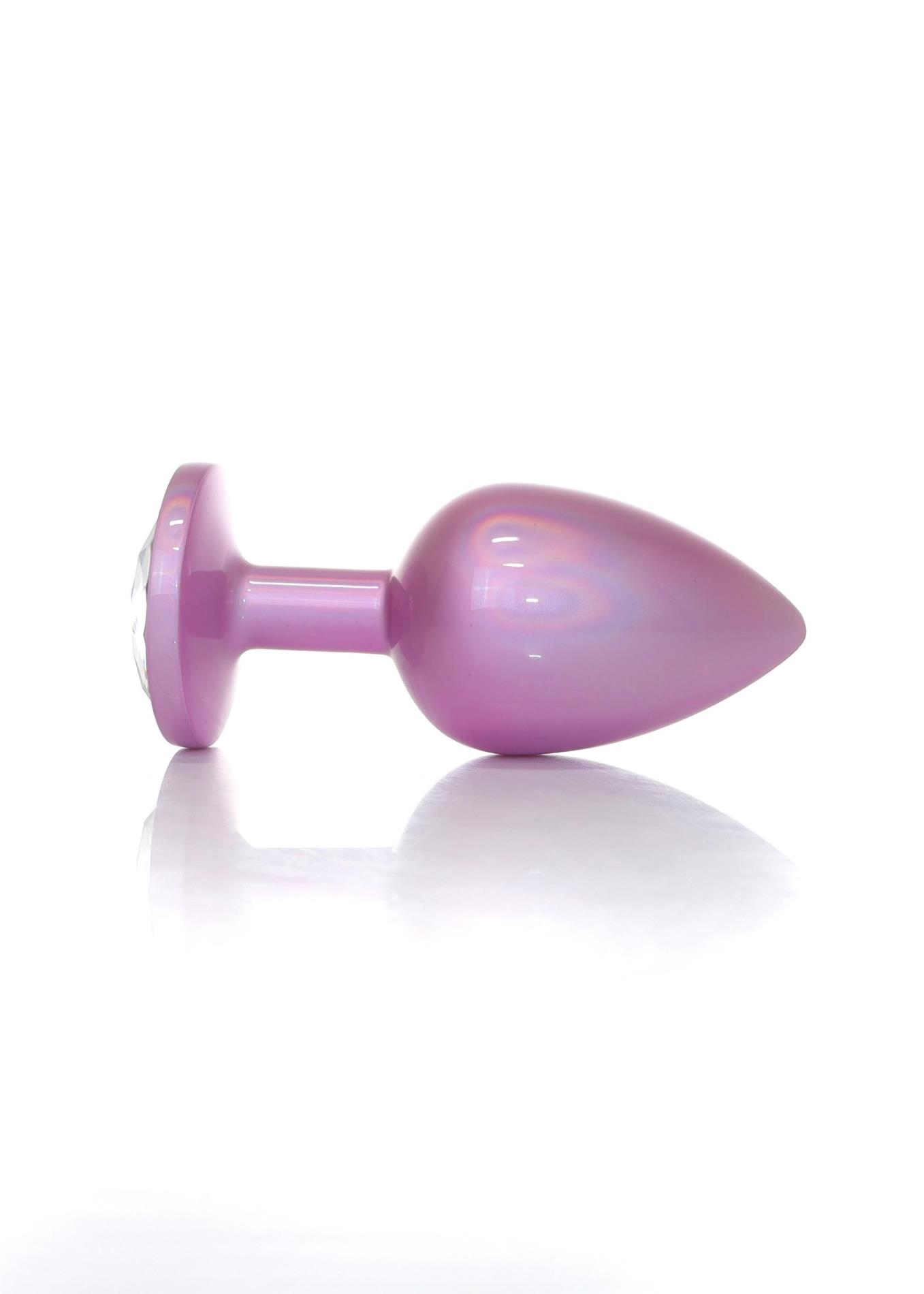 Plug-Jewellery Pearl Pink Plug- Clear L
