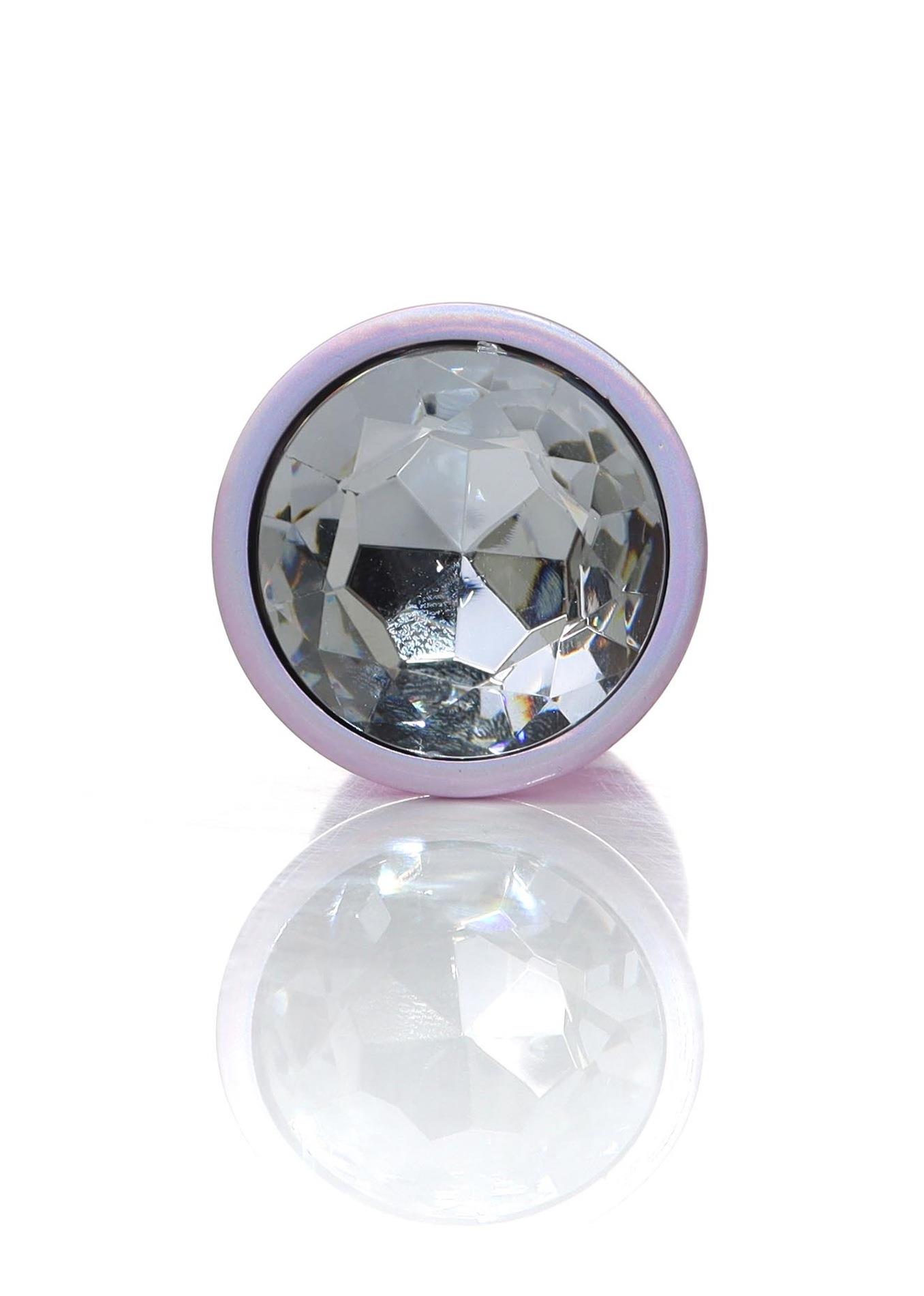Plug-Jewellery Pearl Pink Plug- Clear L