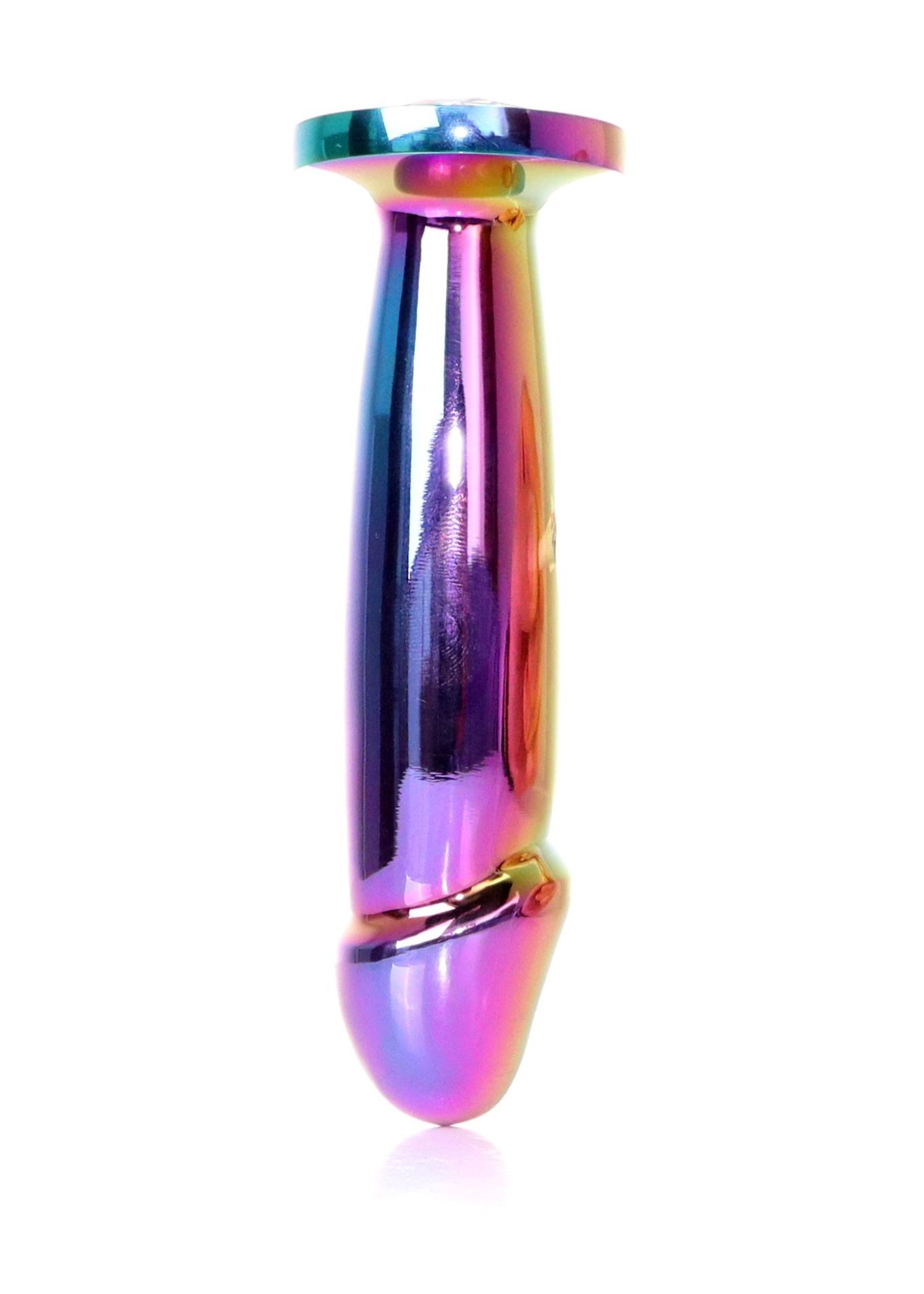 Plug-Jewellery Multicolour Penis Plug- Clear M
