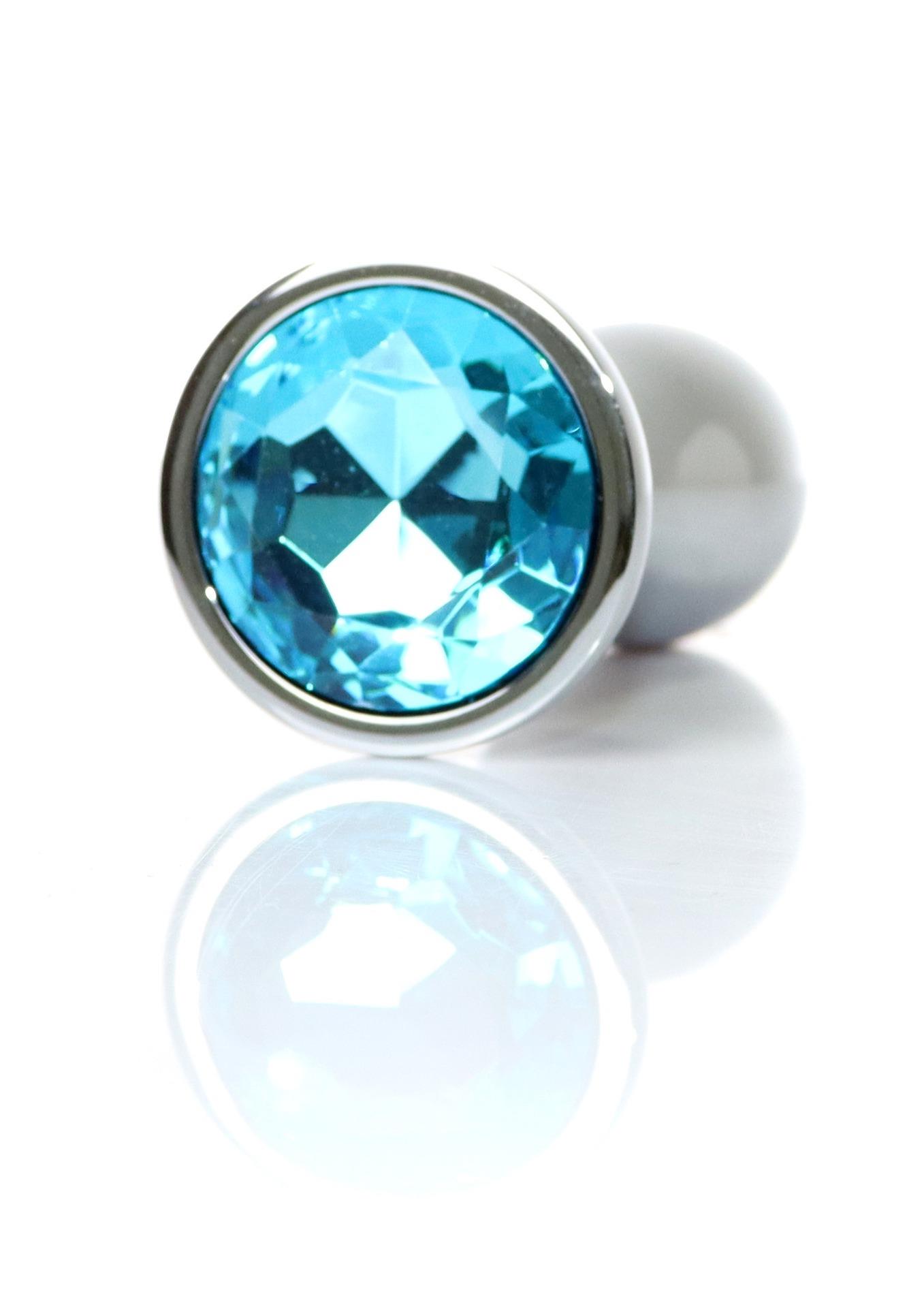 Plug-Jewellery Silver Plug- Light Blue L