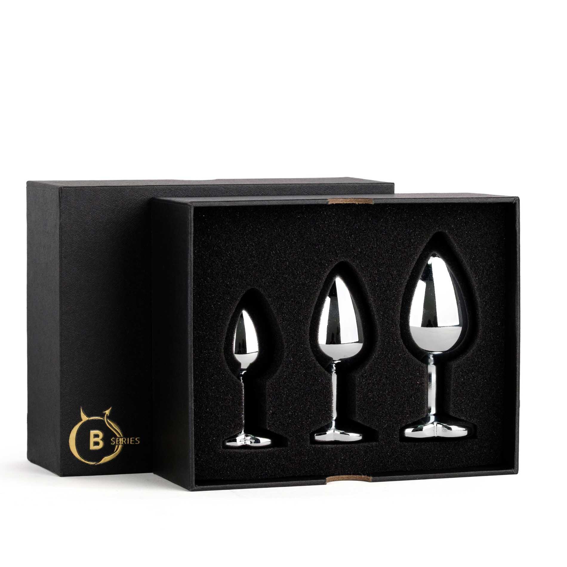 Jewellery - Silver Heart Plug - Set