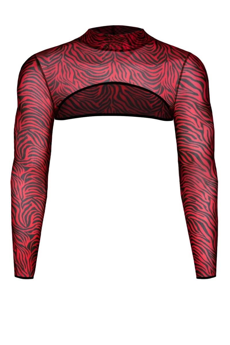 Krótki Top, Z Długimi Rękawami - S