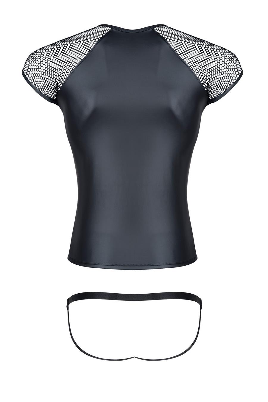 Męski Komplet Z: T-Shirt, Figi Z Otwartym Tyłem S