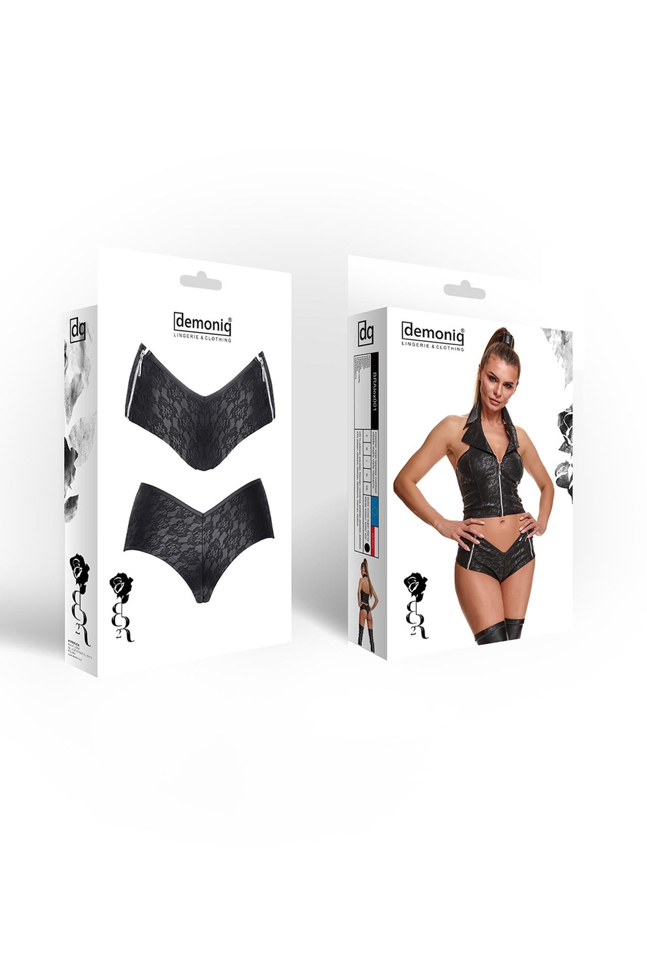 Bielizna - Bralex001 Szorty Czarne Rozmiar S