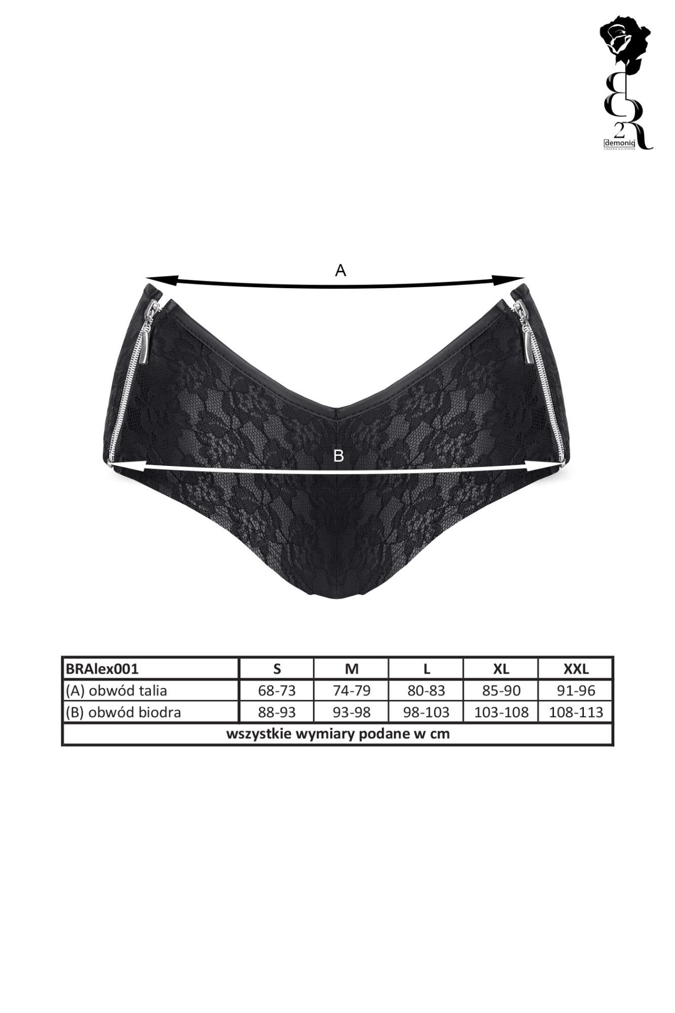 Bielizna - Bralex001 Szorty Czarne Rozmiar S