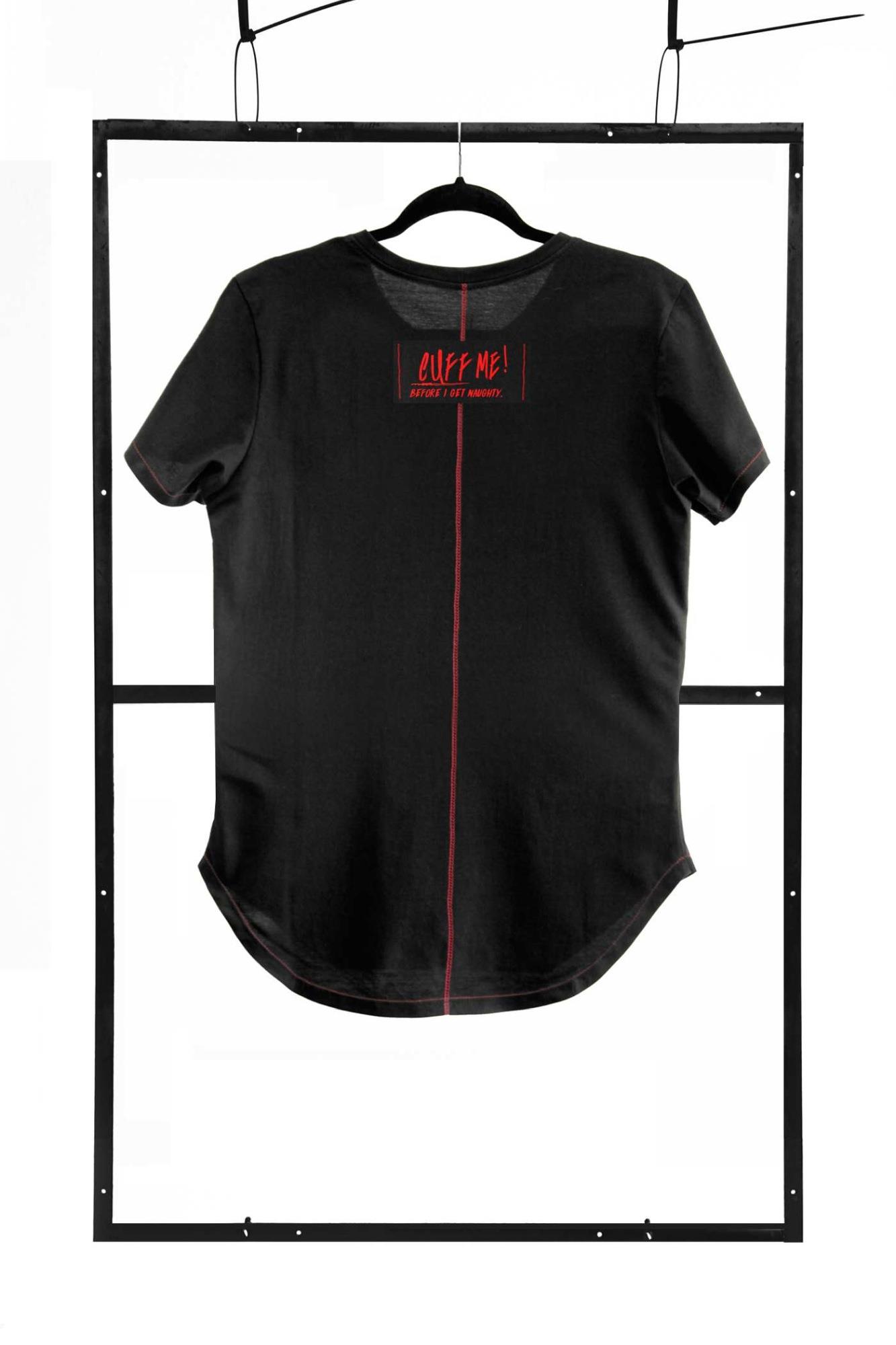 T-Shirt Men Black M Fashion
