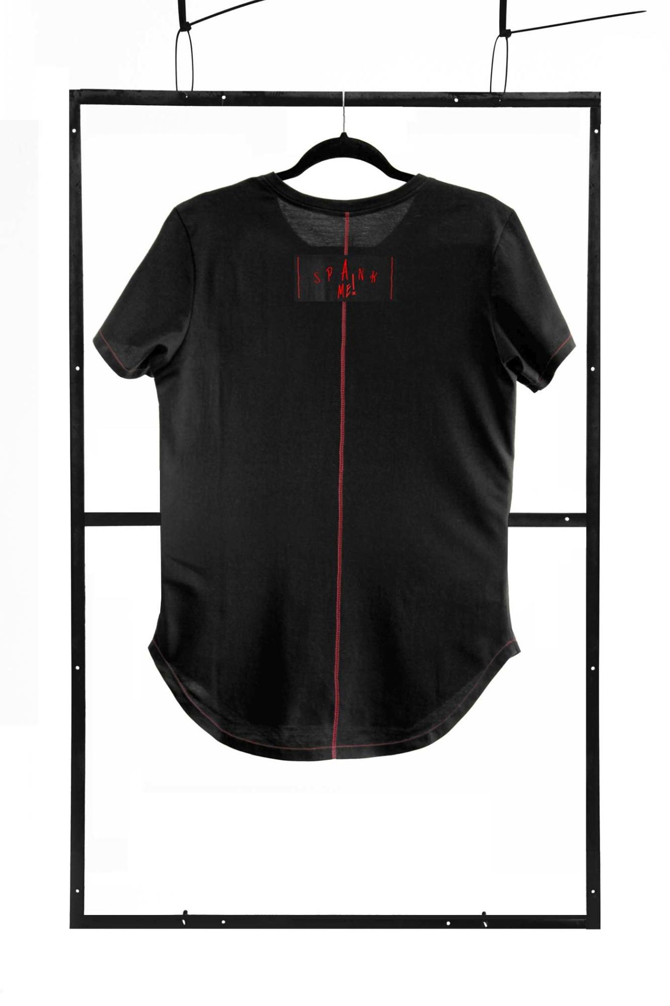 T-Shirt Men Black M Fashion