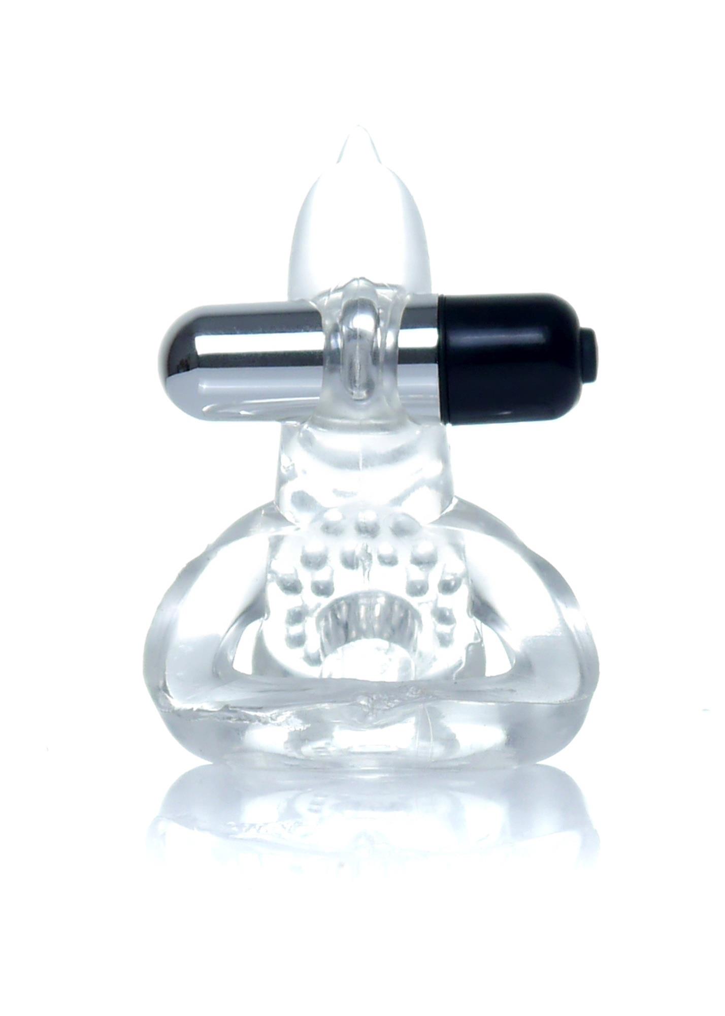 Pierścień-Dolphin Vibro Cockring Clear