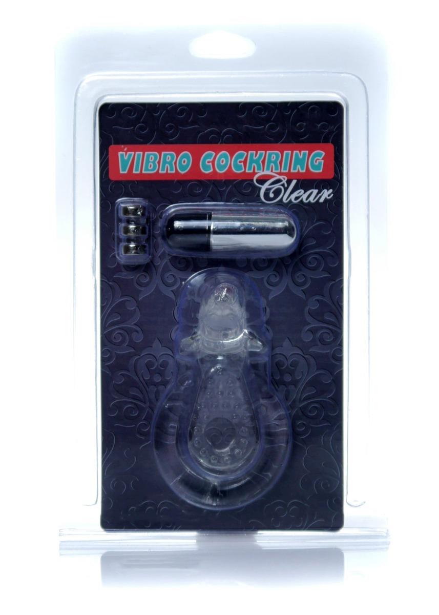 Pierścień-Dolphin Vibro Cockring Clear