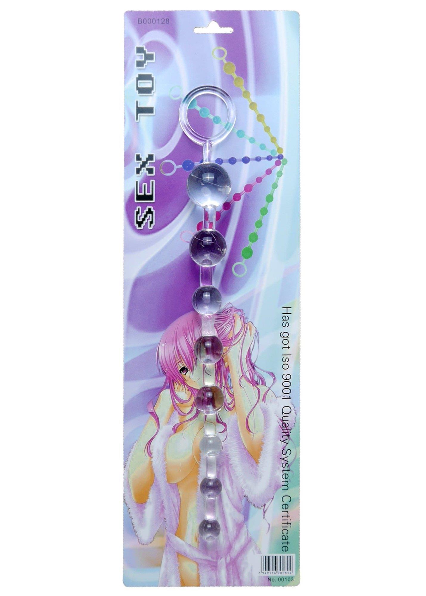 Plug/Kulki-Jelly Anal 10 Beads Clear