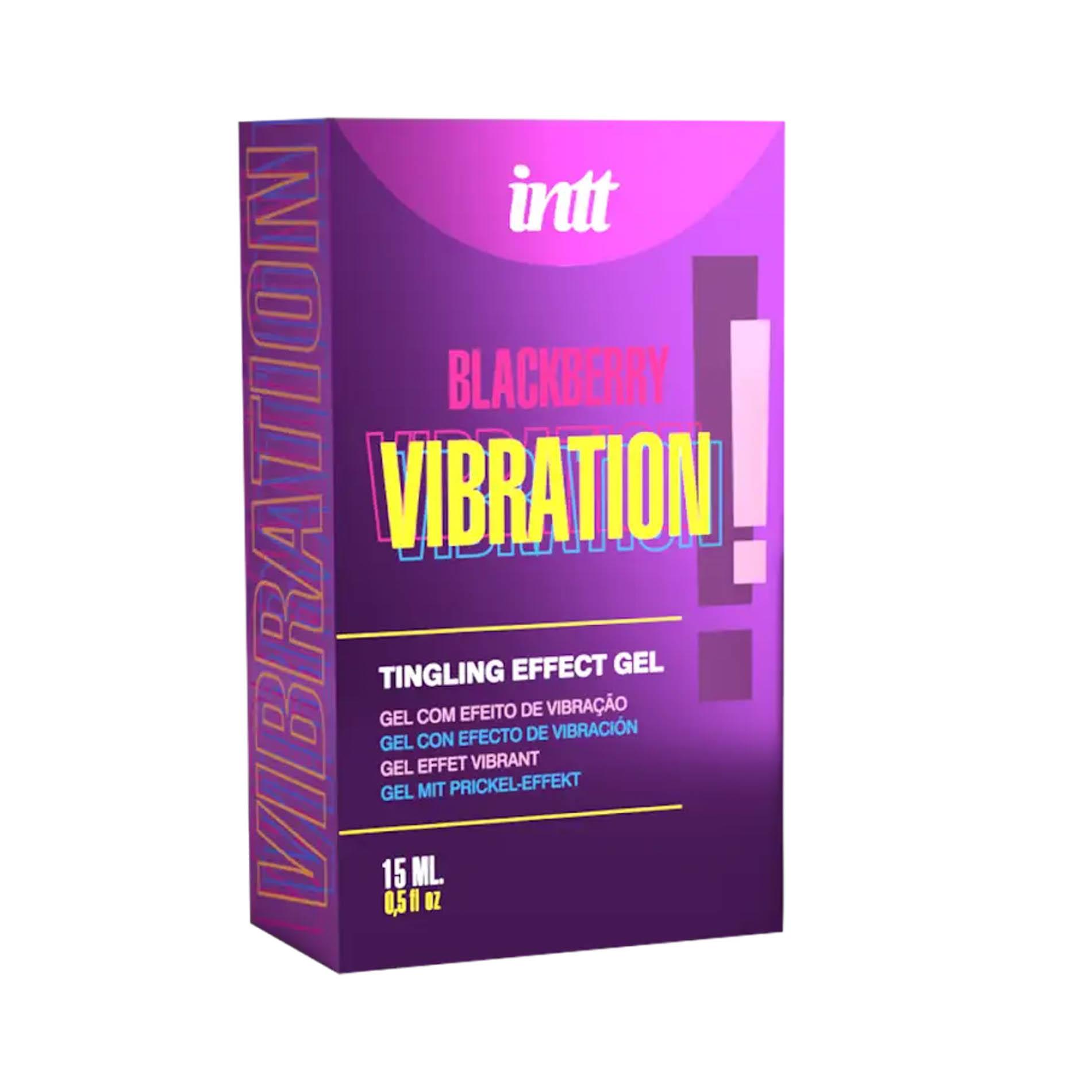 Żel jadalny o smaku jeżyny z efektem wibracji Intt Vibration. 15ml