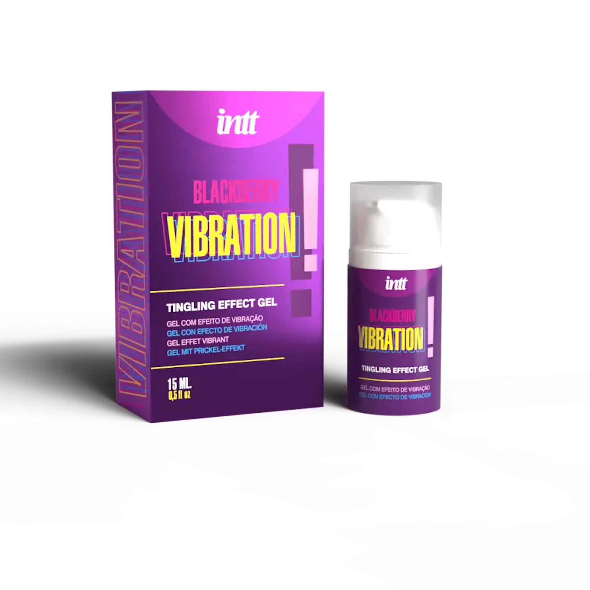 Żel jadalny o smaku jeżyny z efektem wibracji Intt Vibration. 15ml