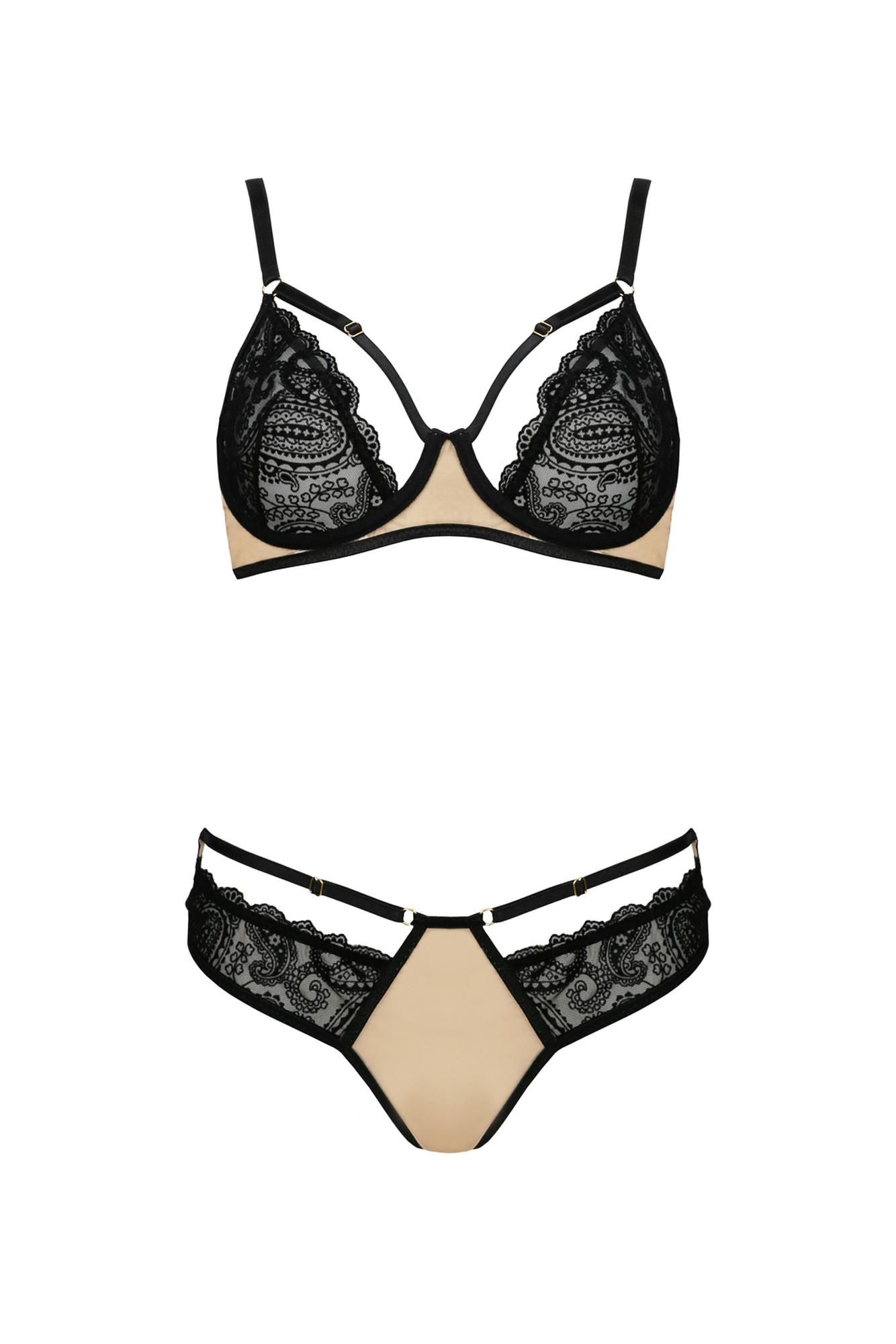 Bielizna-Daisy Set Beige L/Xl
