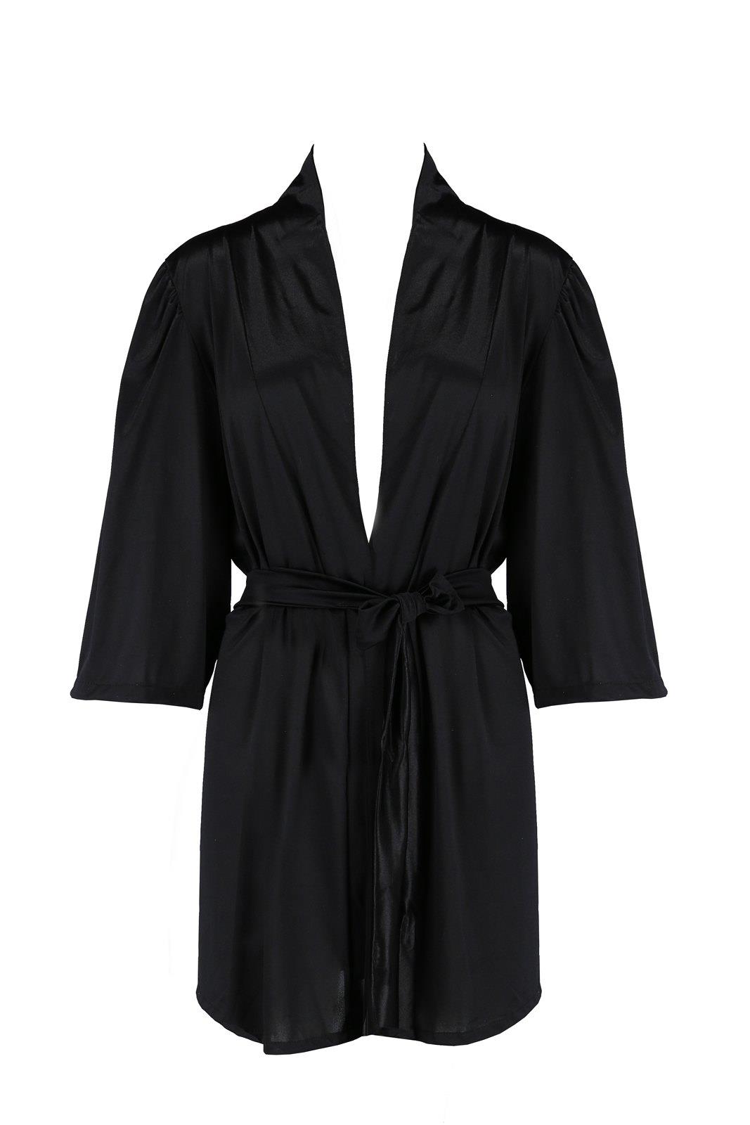 Sybilla Peignoir Black S/M - Casmir