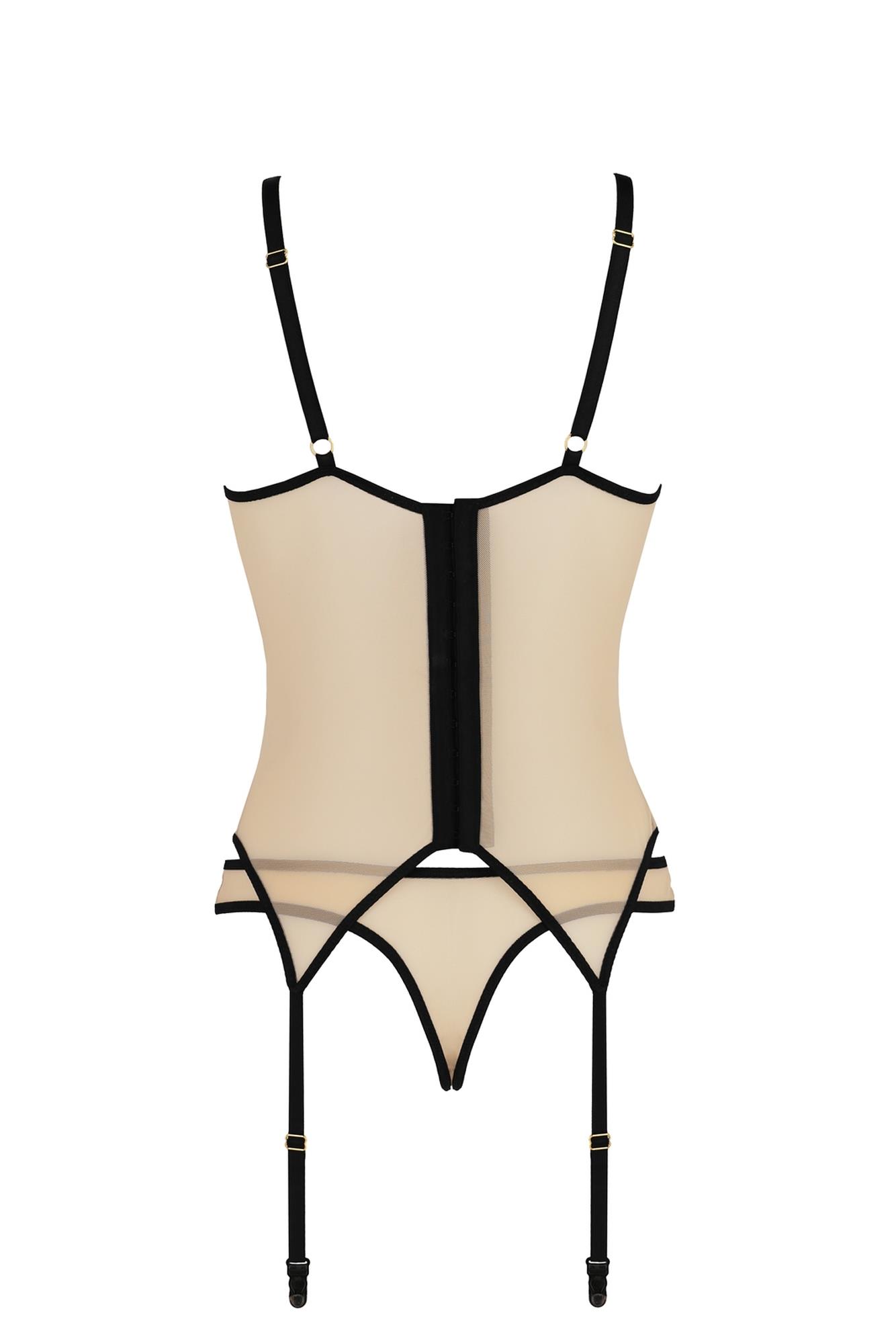 Bielizna-Denerys Corset Beige S/M