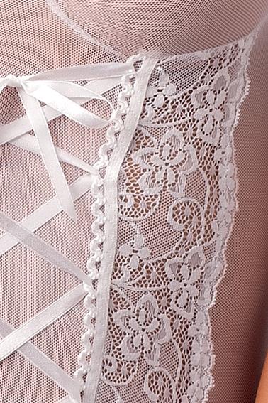 Bielizna-Marcelle Corset White S/M - Casmir