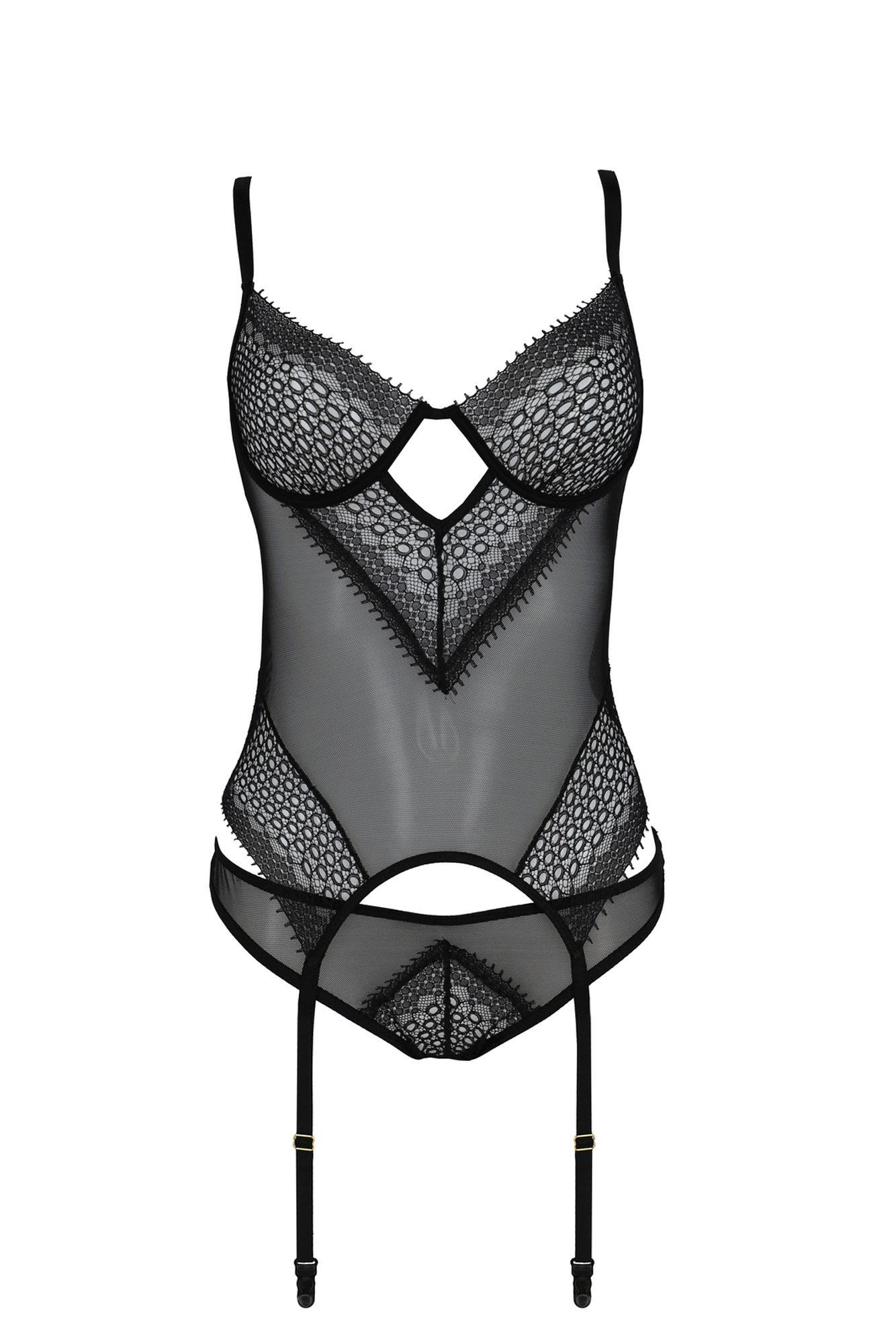 Bielizna-Denerys Corset Black Xxl/Xxxl